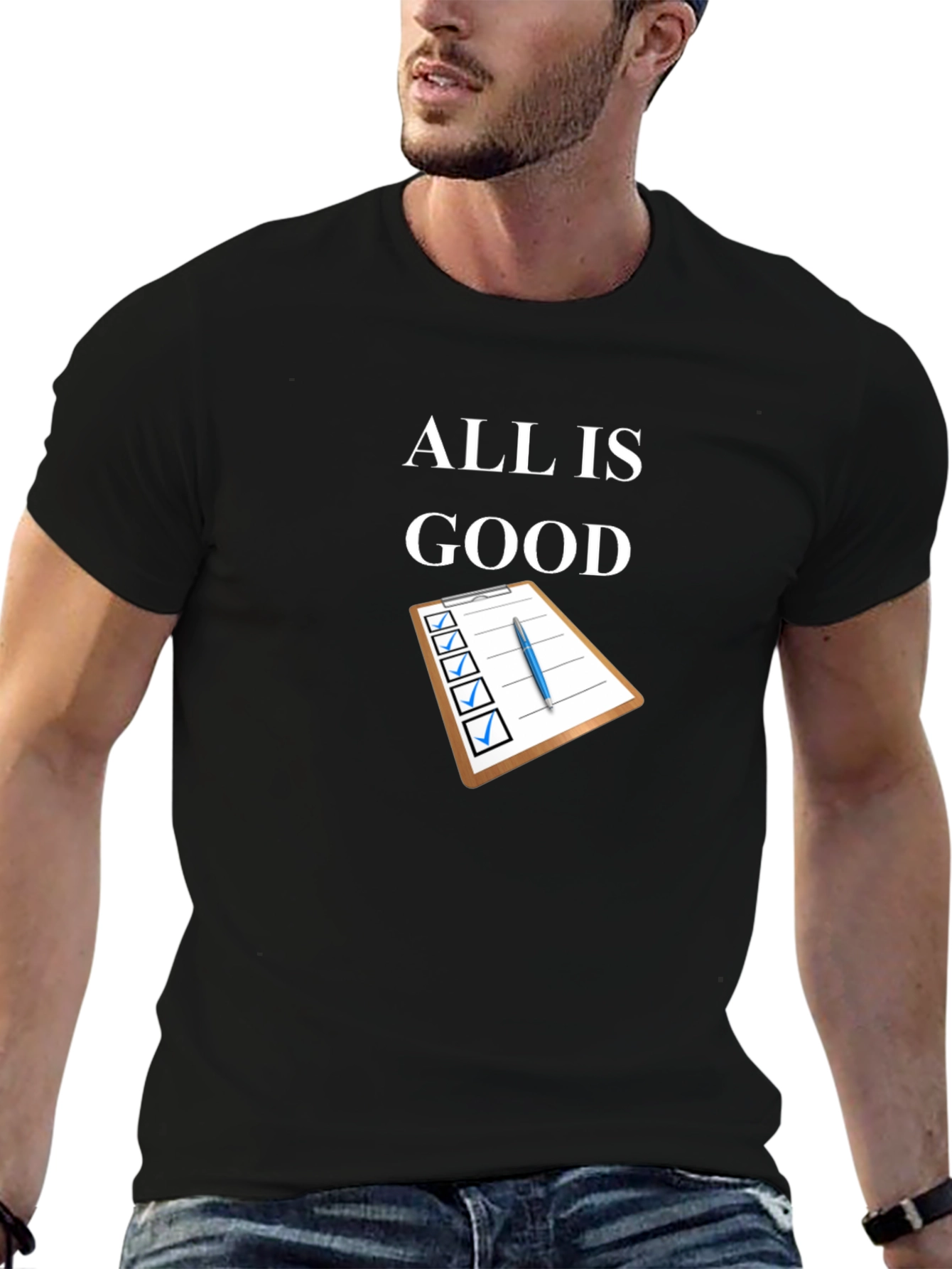 All is Good T-Shirt Checklist Design