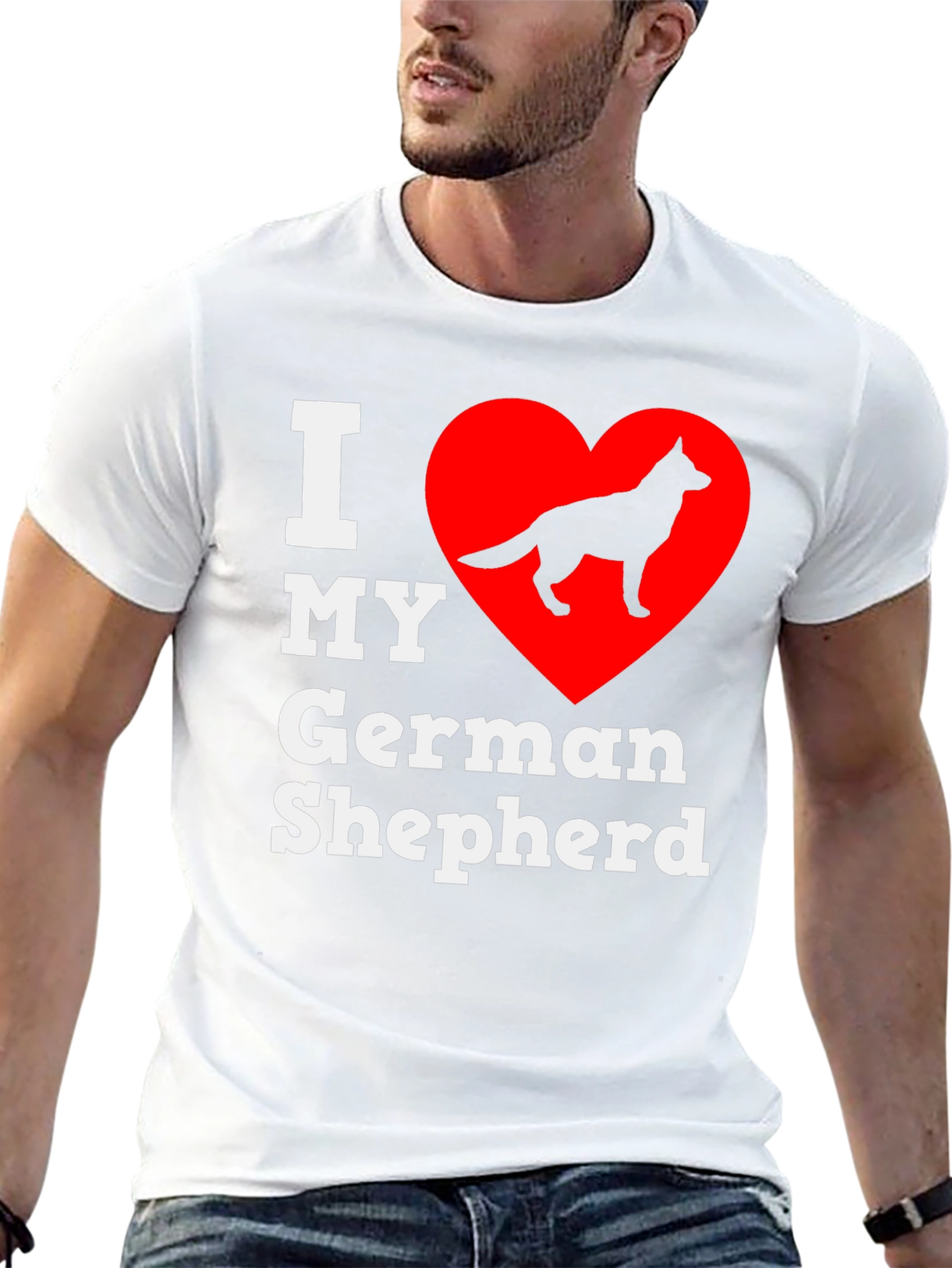 I Love My German Shepherd T-Shirt