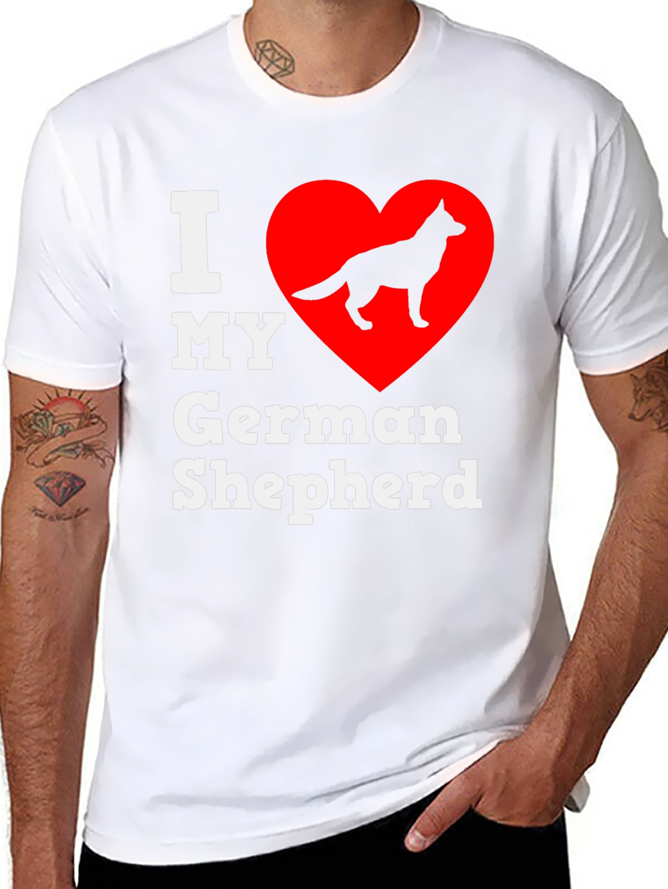 I Love My German Shepherd T-Shirt