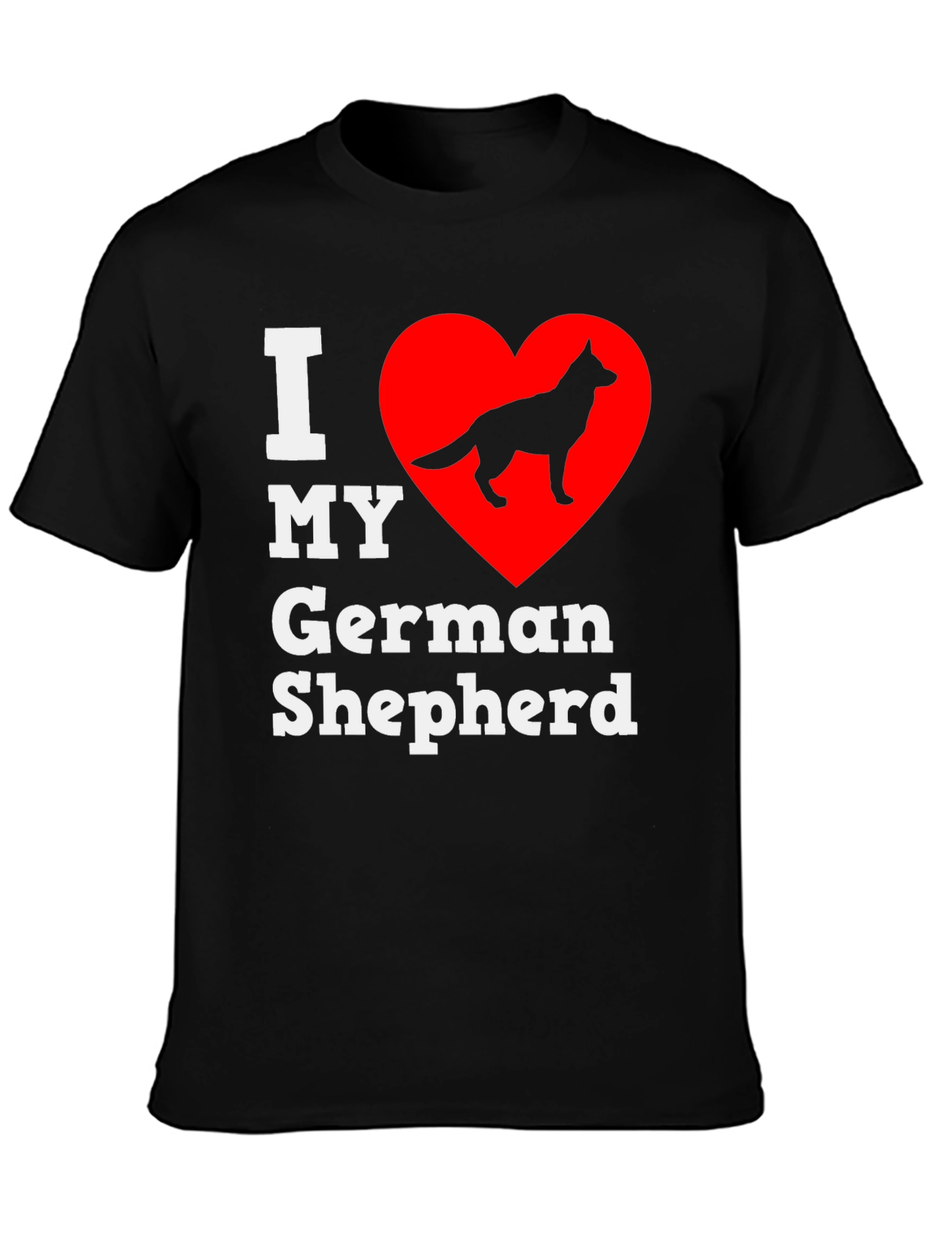 I Love My German Shepherd T-Shirt