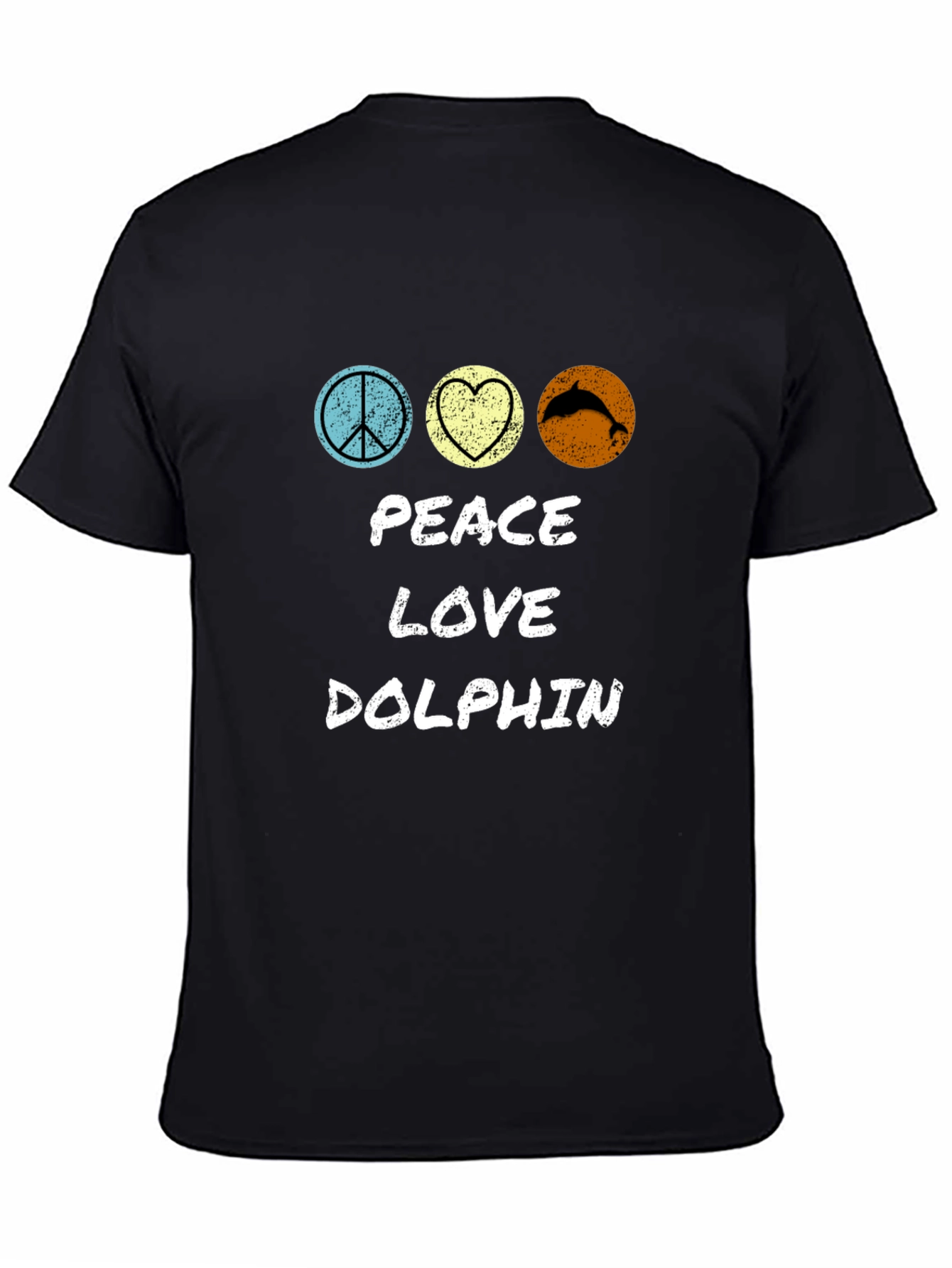 Peace Love Dolphin T-Shirt - Stylish Graphic Tee