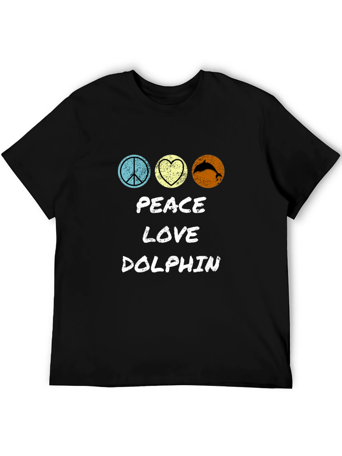 Peace Love Dolphin T-Shirt - Stylish Graphic Tee