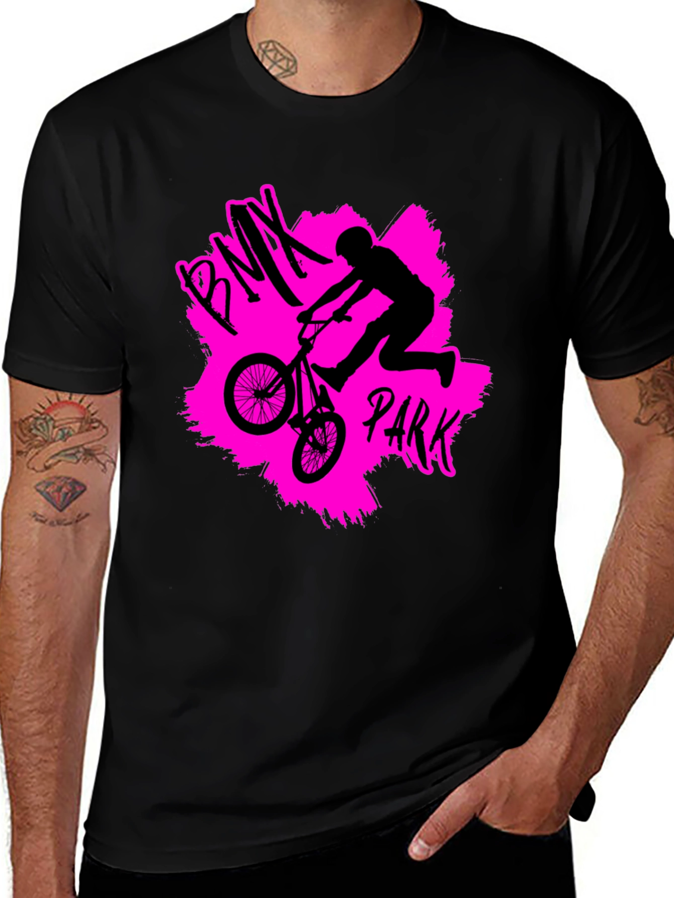 BMX Park Black T-Shirt - Extreme Sports Tee