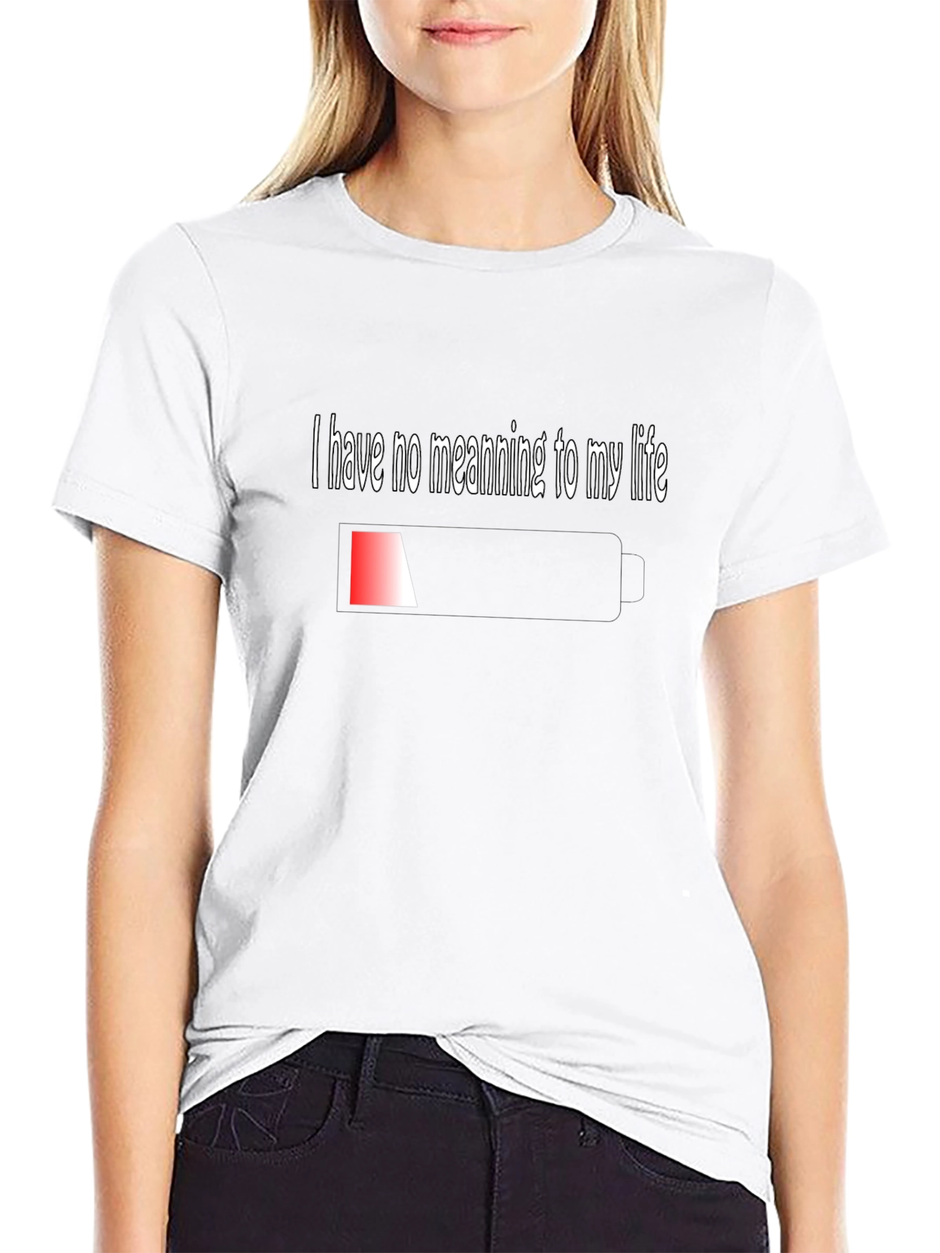 Humorous I Have No Meaning Graphic Tee