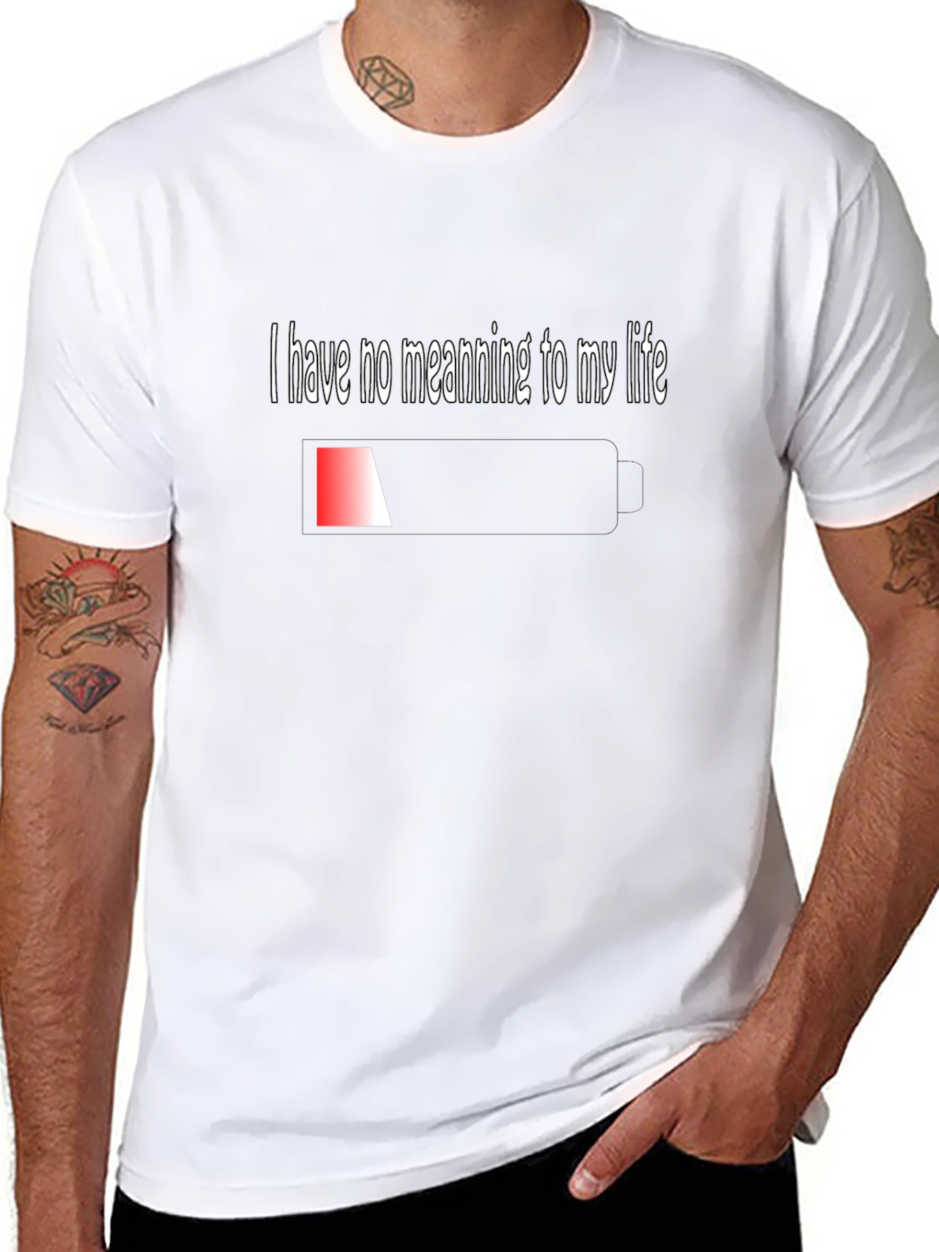 Humorous I Have No Meaning Graphic Tee