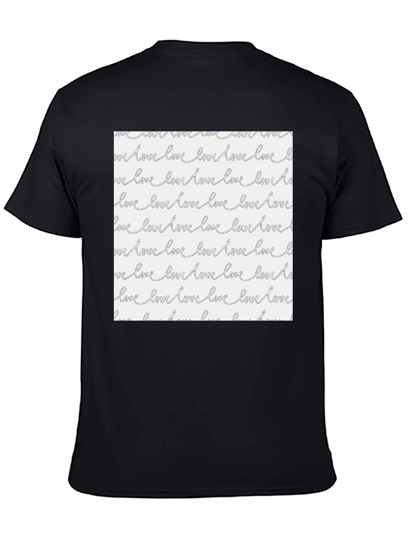Love Pattern T-Shirt - Stylish Graphic Tee