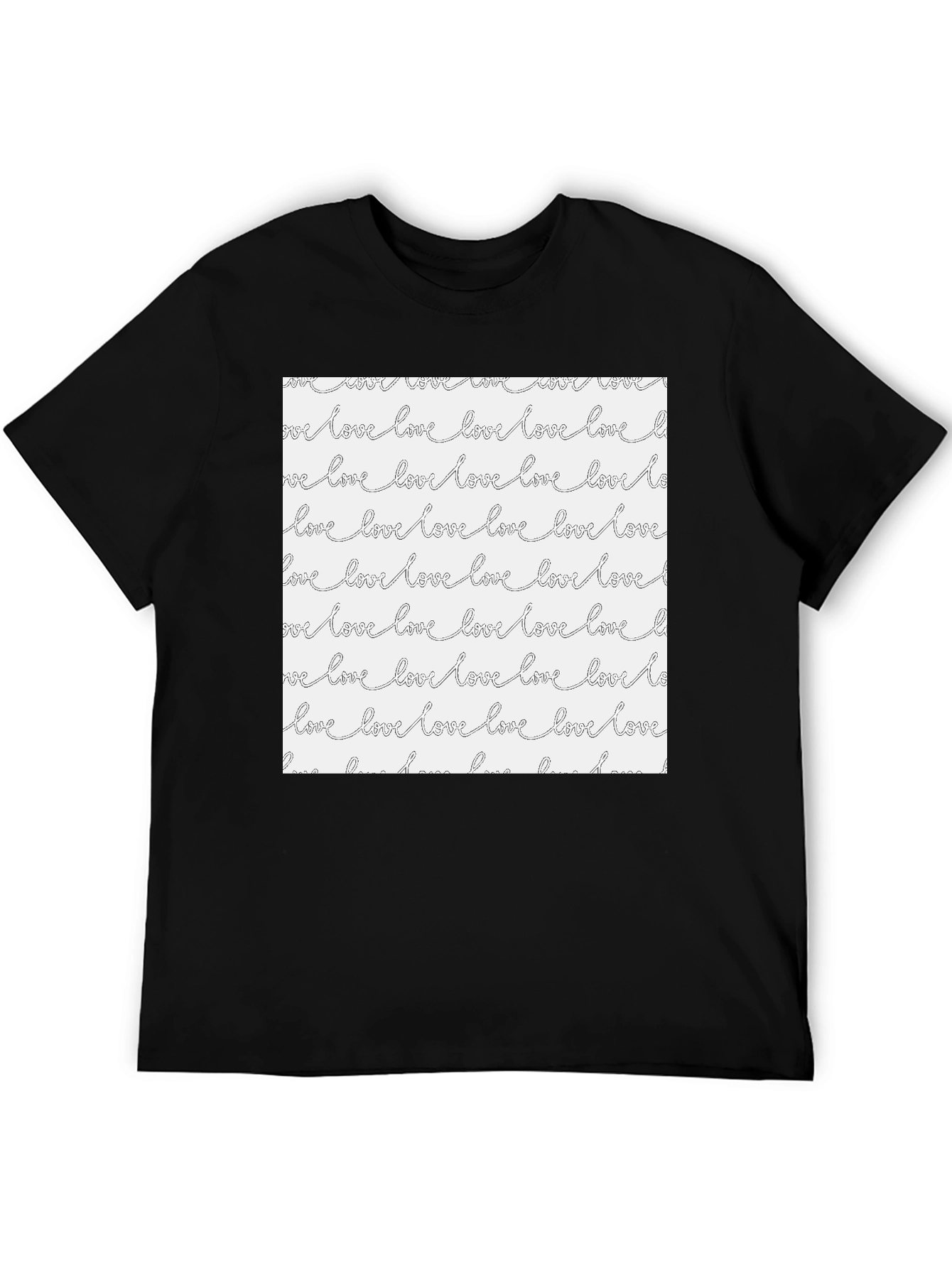 Love Pattern T-Shirt - Stylish Graphic Tee