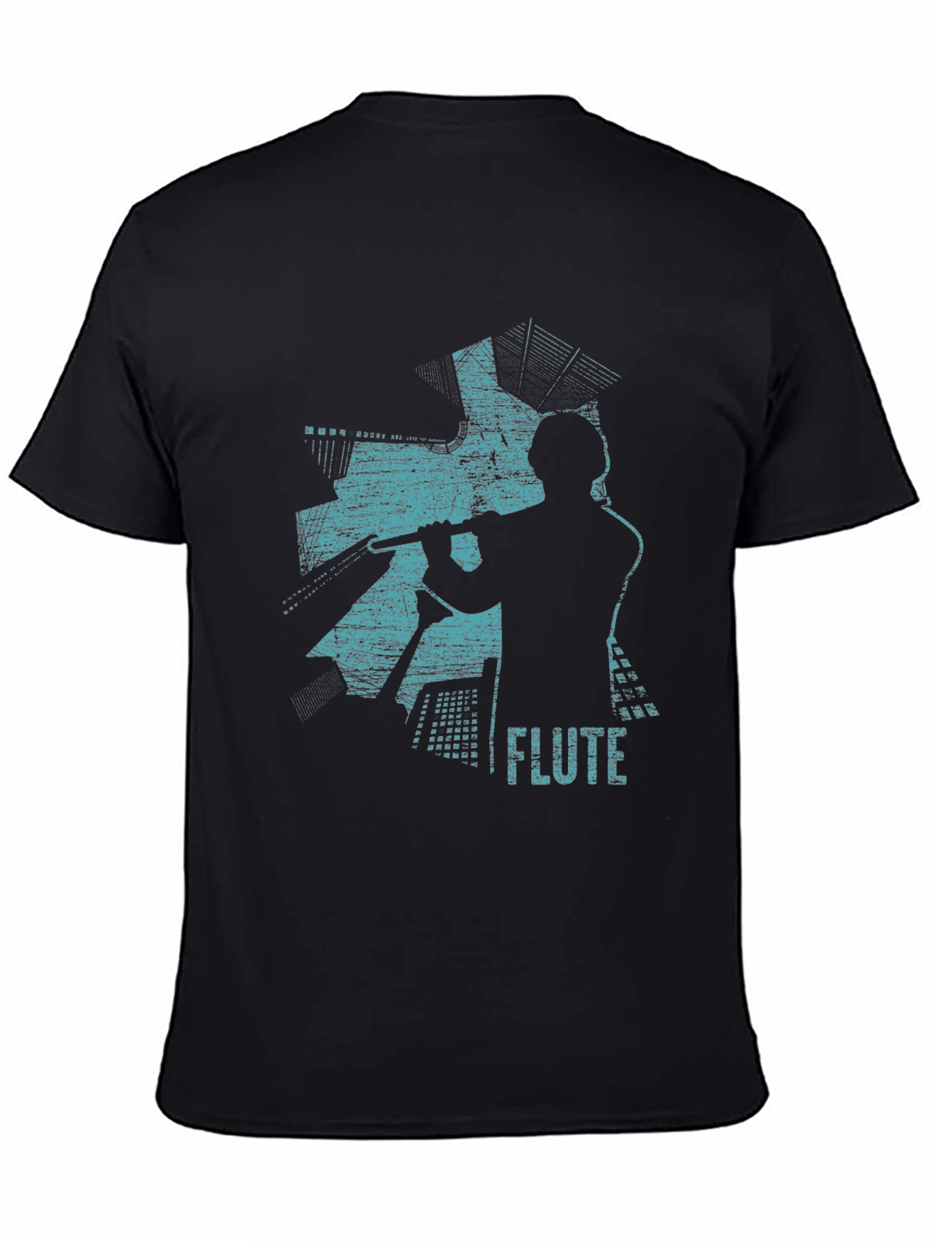 Flute Player Graphic Tee - Music Lover T-Shirt