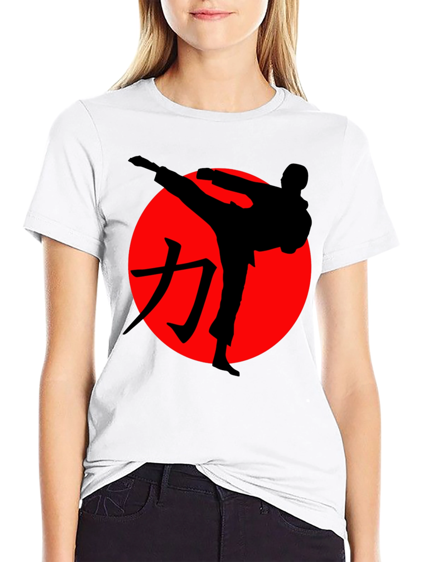 Karate Kick Graphic Tee - Martial Arts Shirt