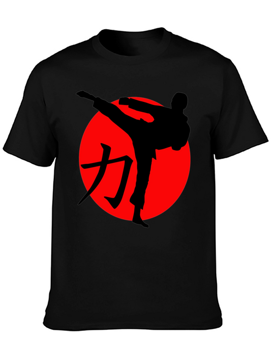 Karate Kick Graphic Tee - Martial Arts Shirt