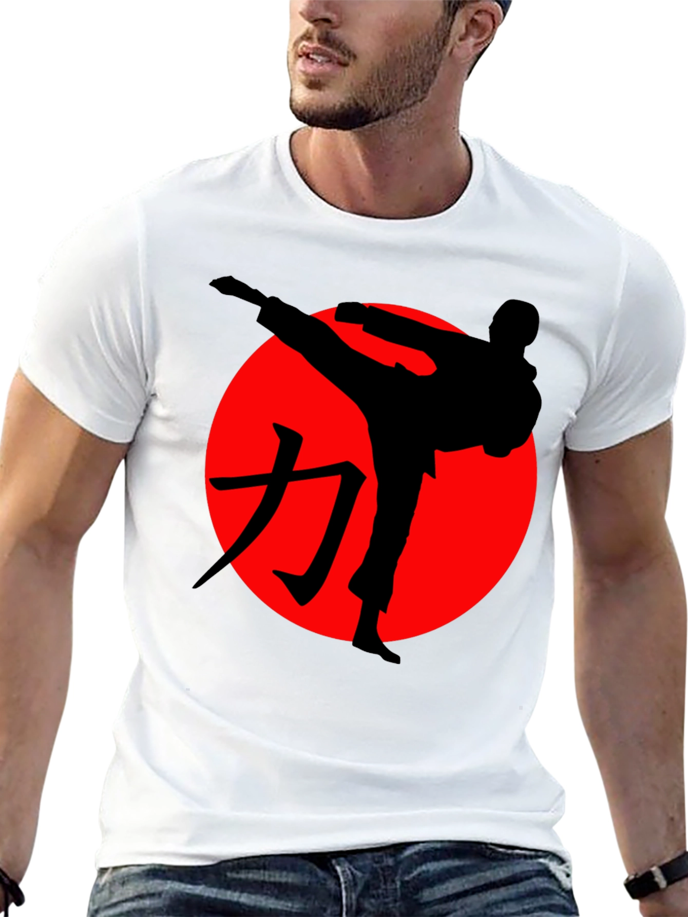 Karate Kick Graphic Tee - Martial Arts Shirt