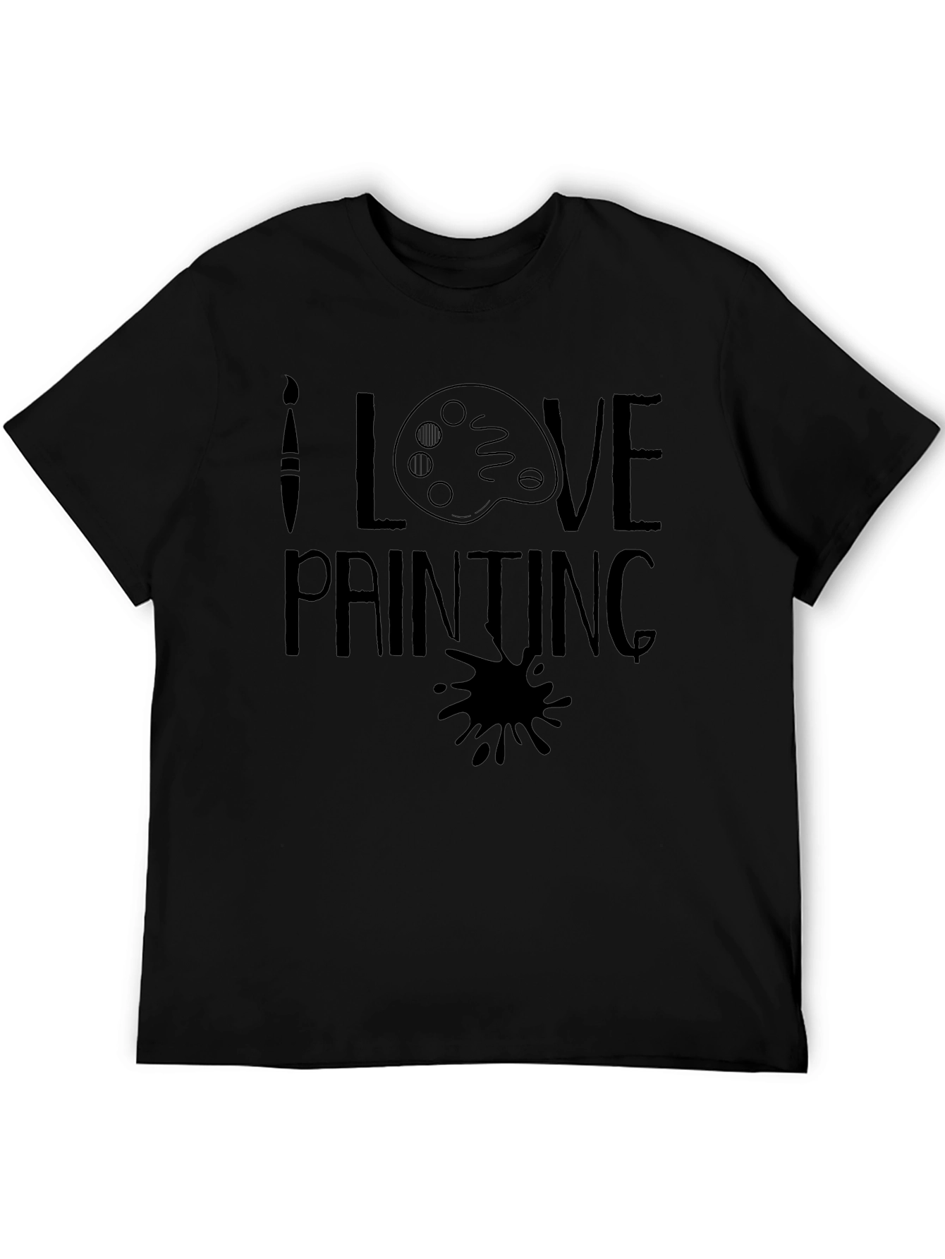 I Love Painting Graphic T-Shirt Artist Tee