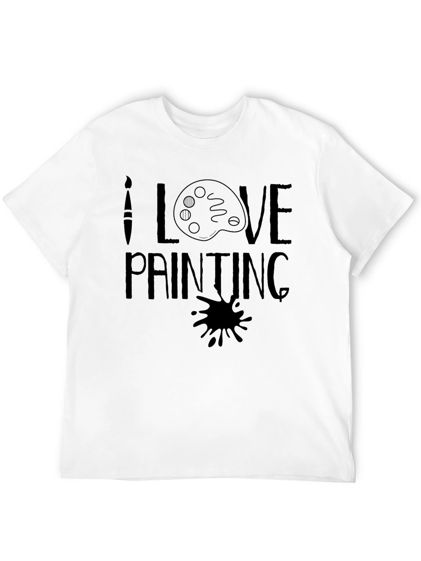 I Love Painting Graphic T-Shirt Artist Tee
