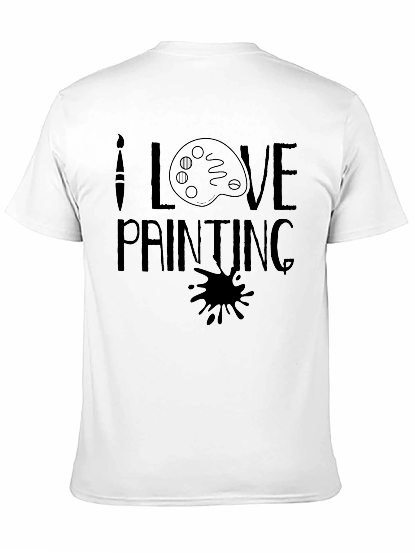 I Love Painting Graphic T-Shirt Artist Tee