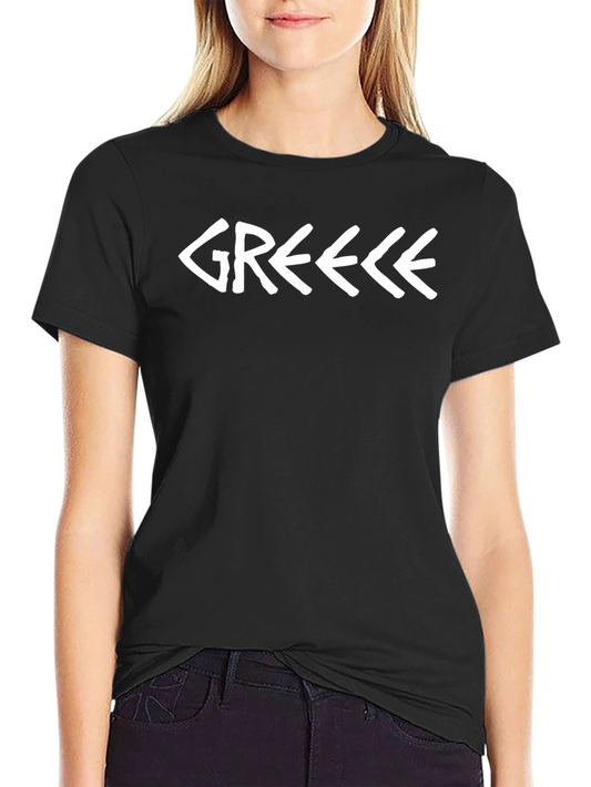Greece Graphic Tee - Black T-Shirt
