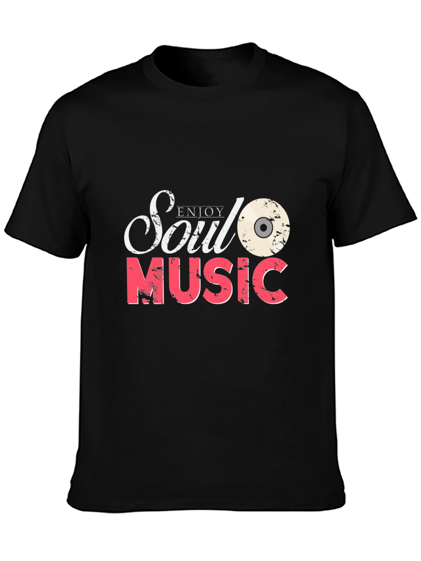 Enjoy Soul Music Black Graphic Tee