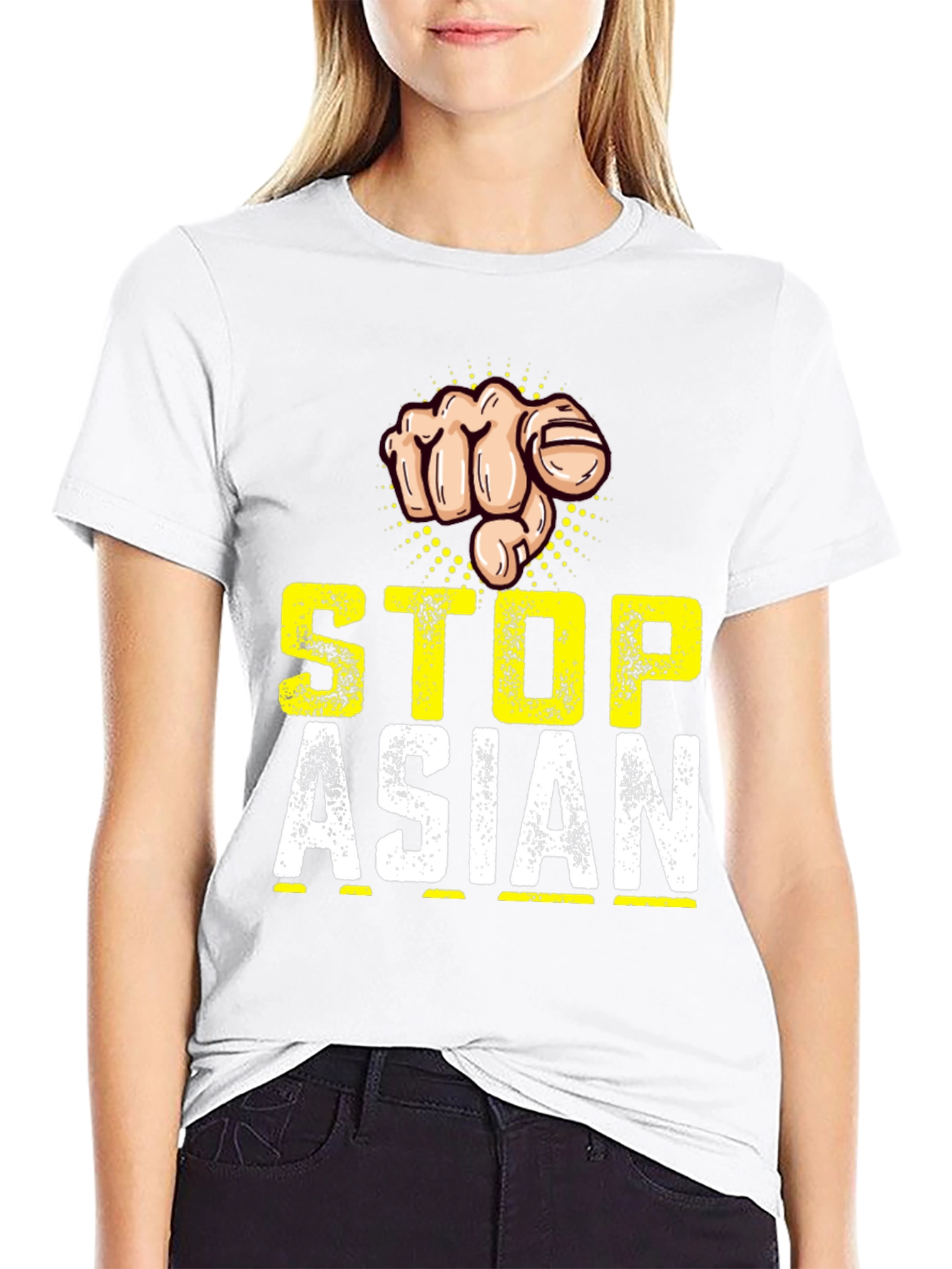 Stop Asian Hate T-Shirt: Fist Design