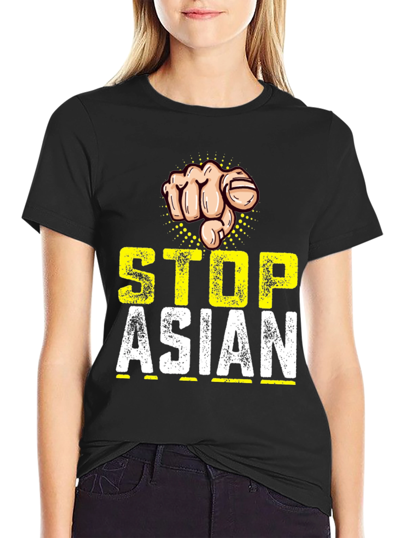 Stop Asian Hate T-Shirt: Fist Design