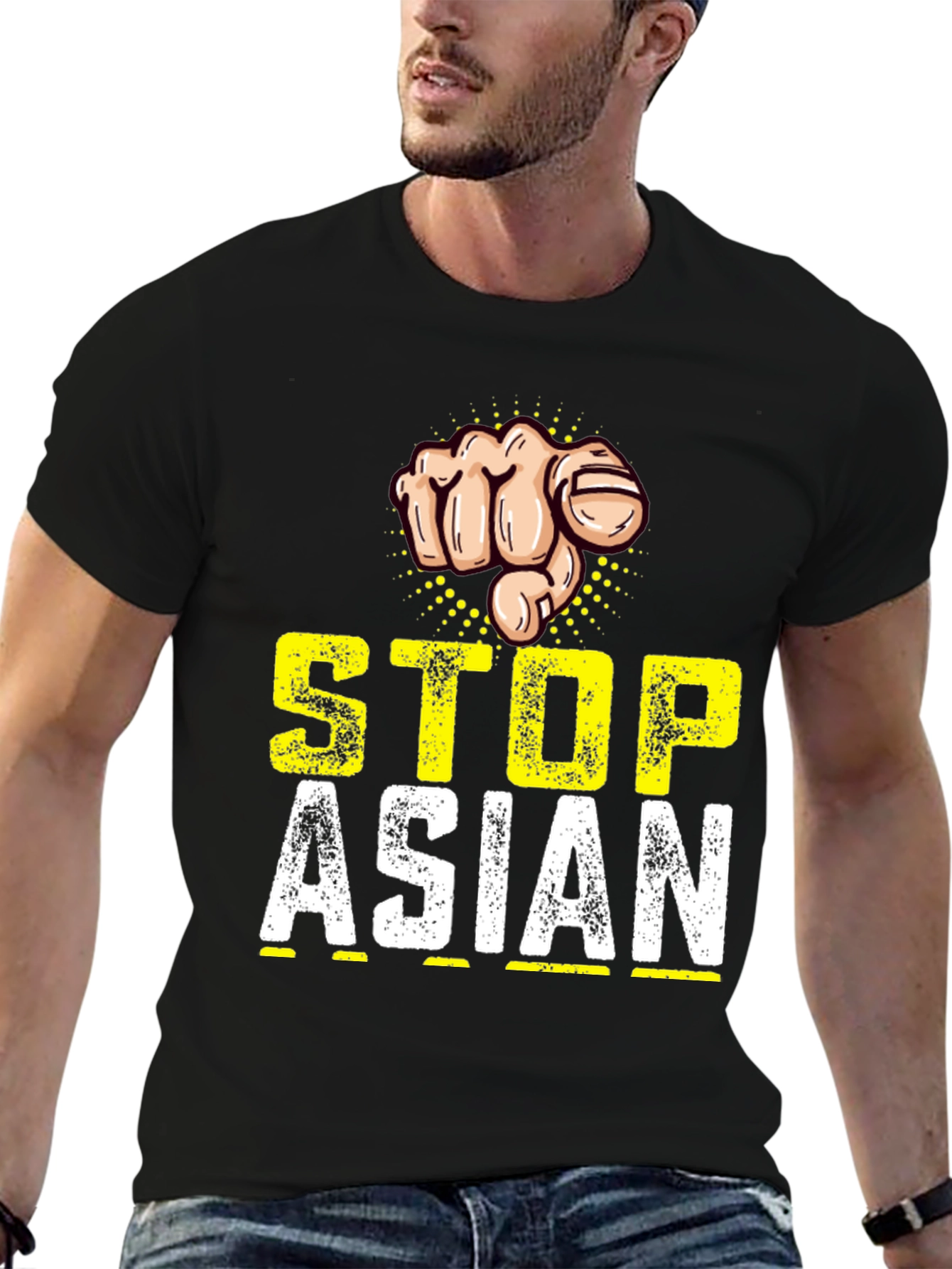 Stop Asian Hate T-Shirt: Fist Design