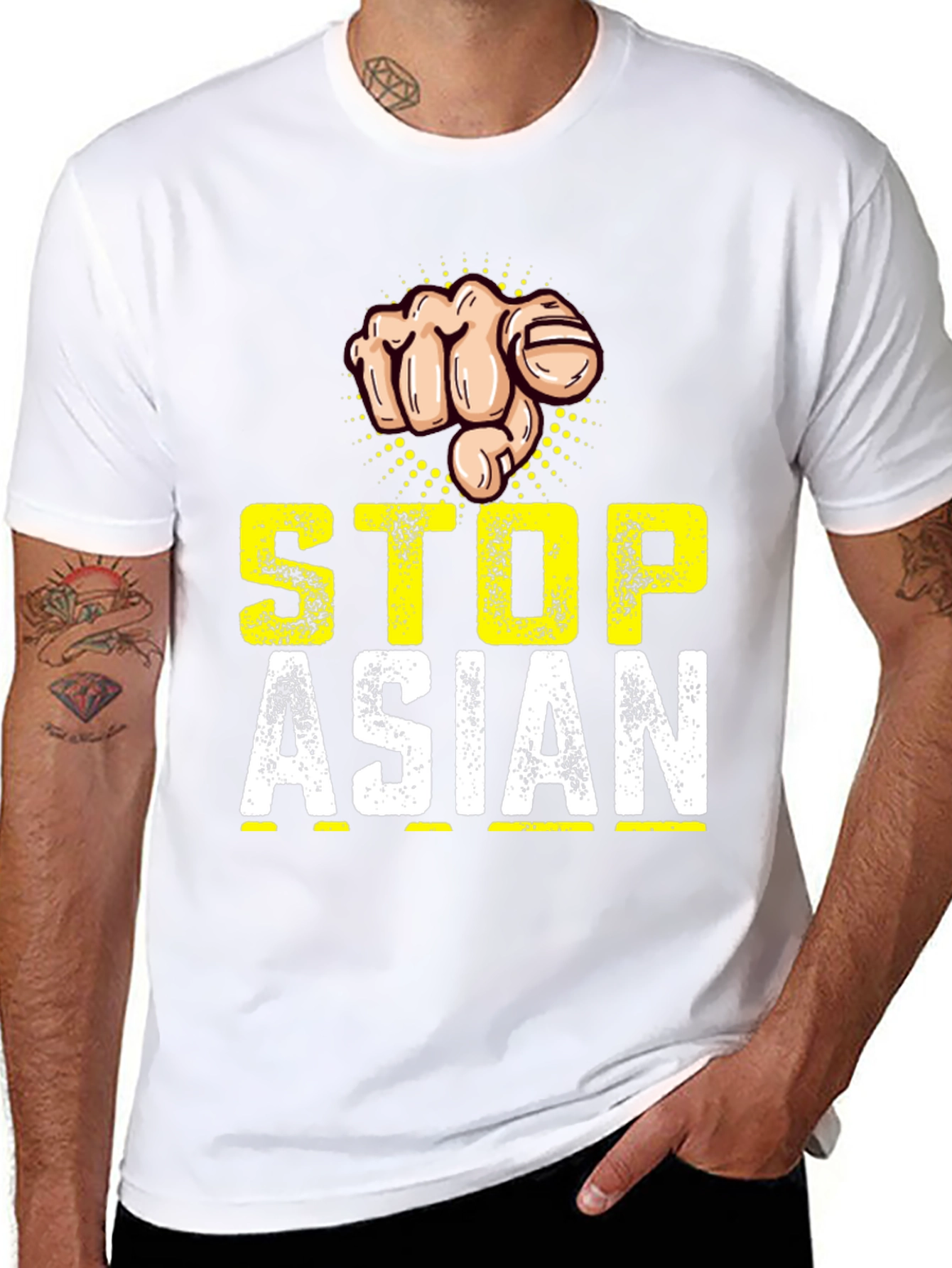 Stop Asian Hate T-Shirt: Fist Design