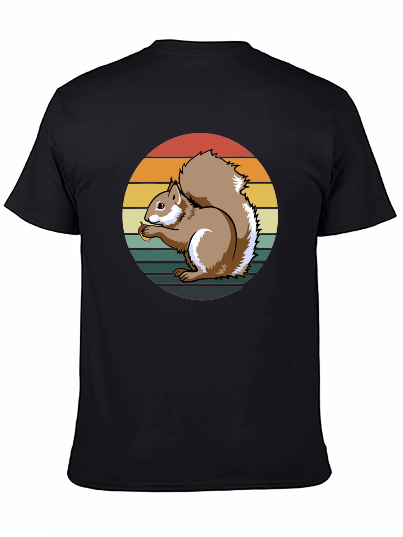 Squirrel Sunset Graphic Tee - Unique Nature Design