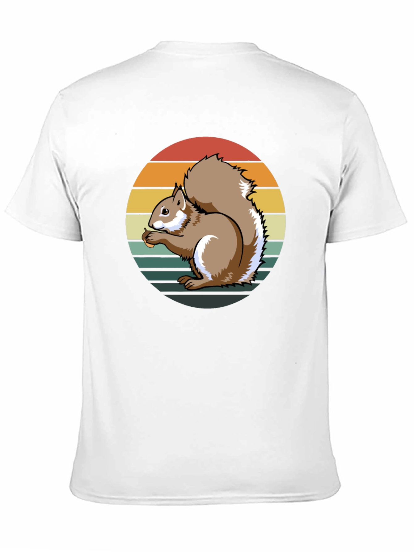 Squirrel Sunset Graphic Tee - Unique Nature Design