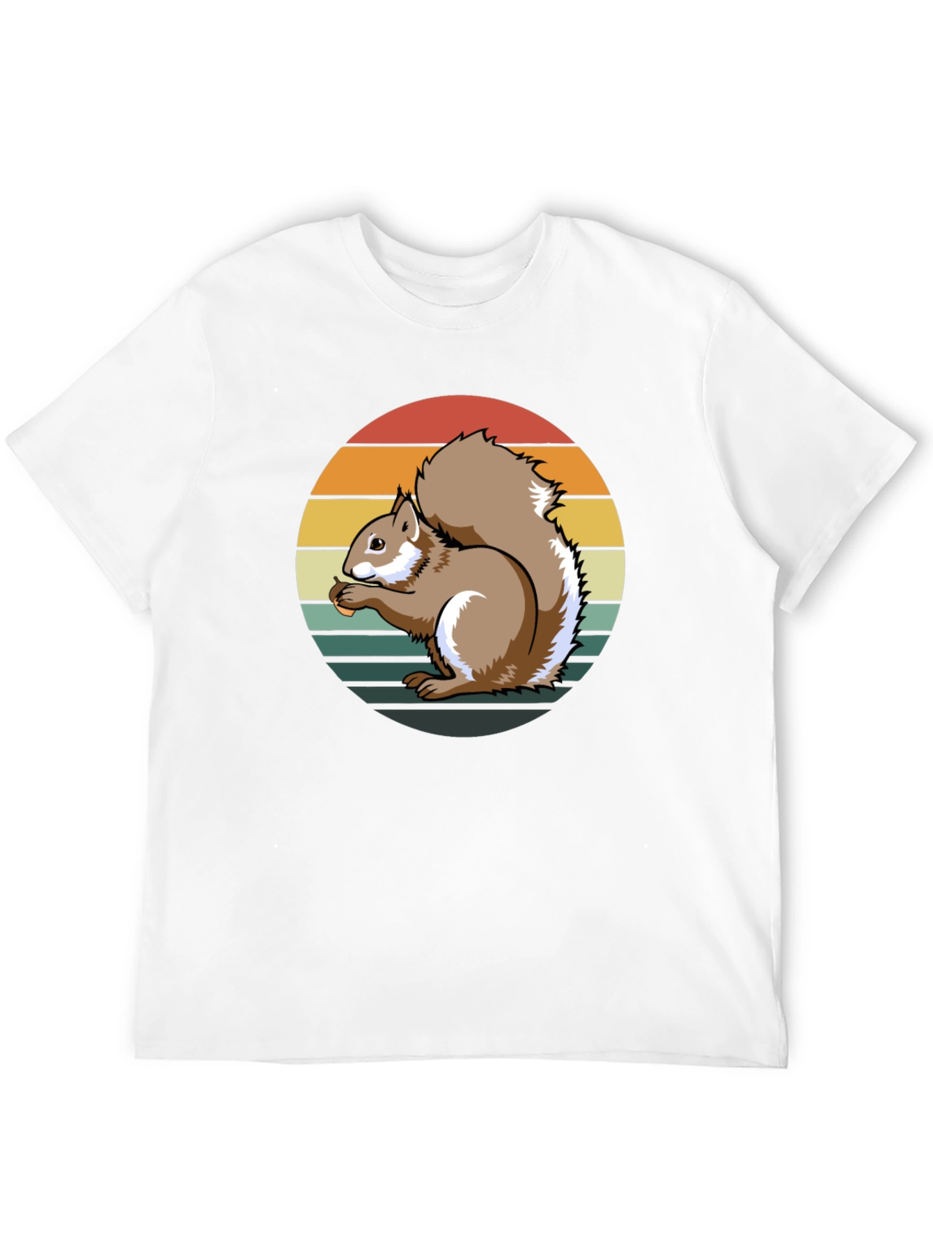 Squirrel Sunset Graphic Tee - Unique Nature Design