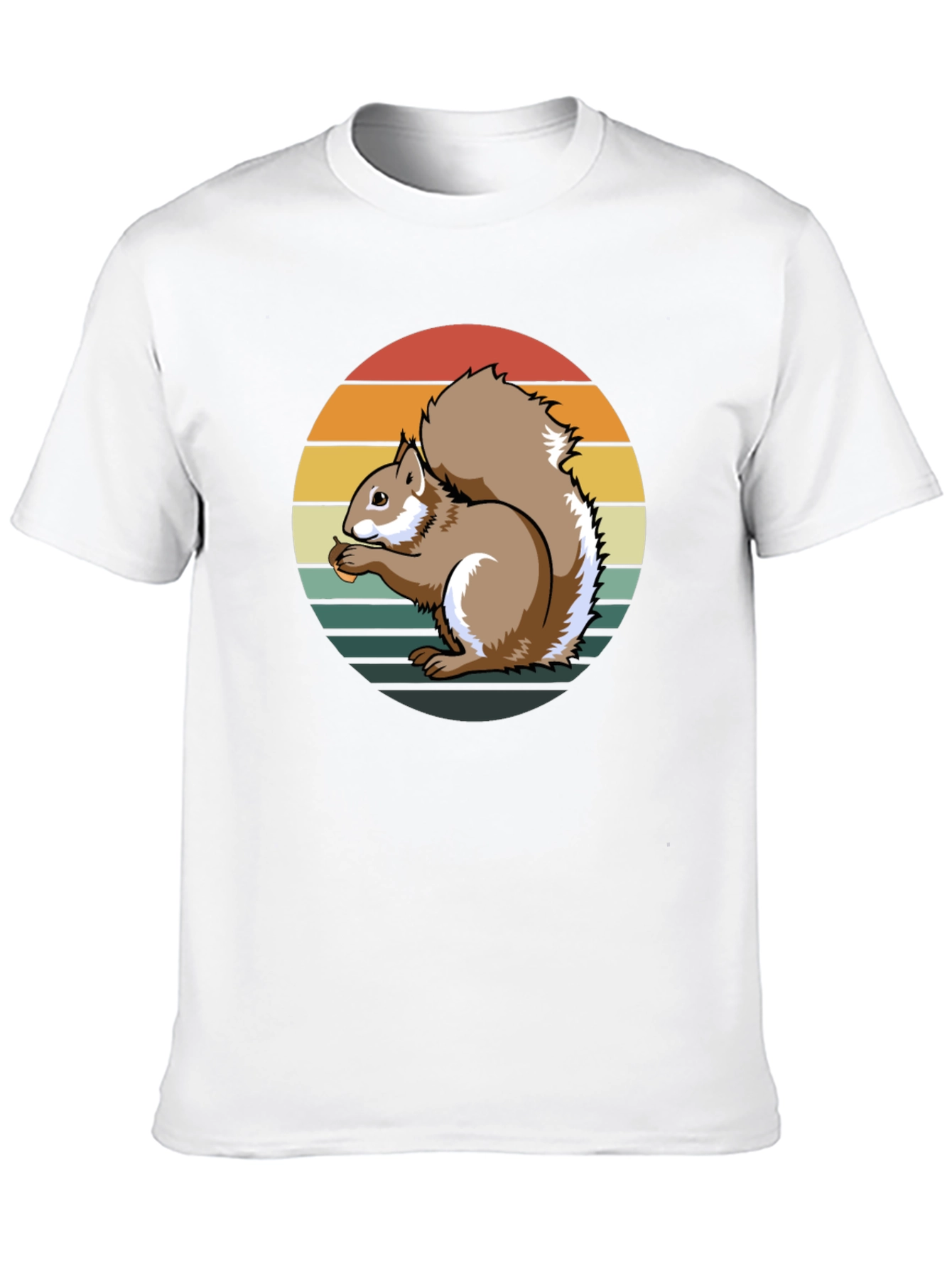 Squirrel Sunset Graphic Tee - Unique Nature Design