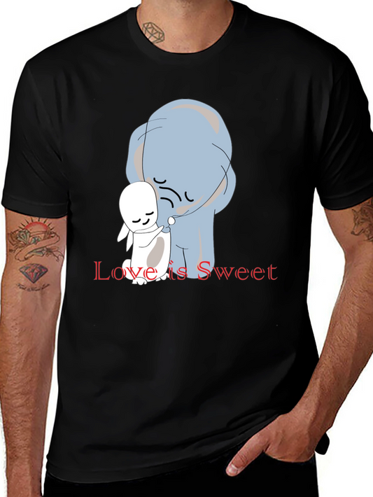 Love is Sweet Graphic Tee - Soft Cotton Comfort