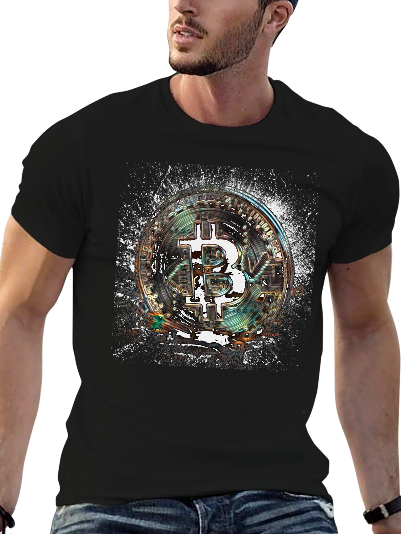 Bitcoin Cryptocurrency Graphic Tee