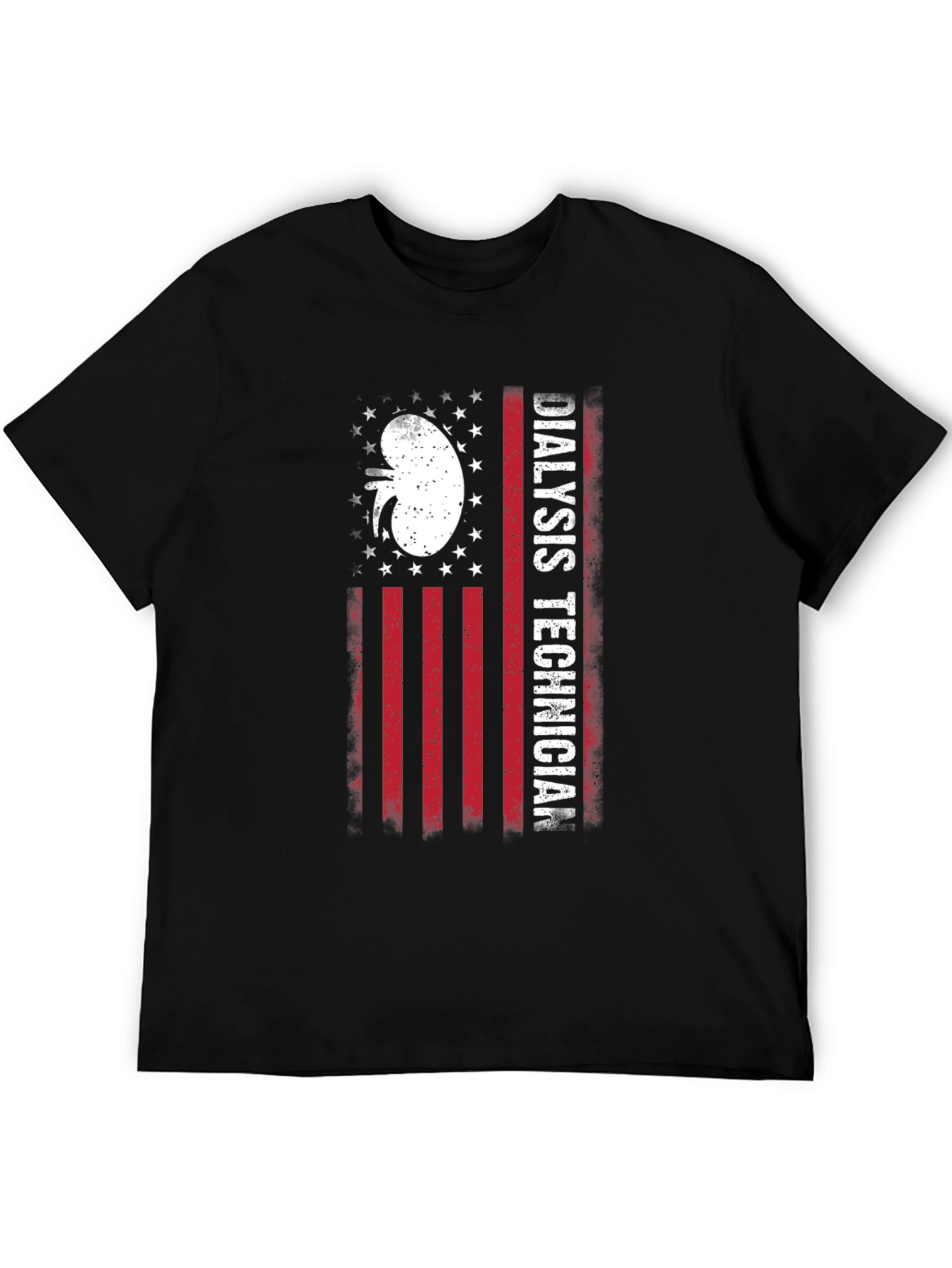 Dialysis Technician American Flag T-Shirt