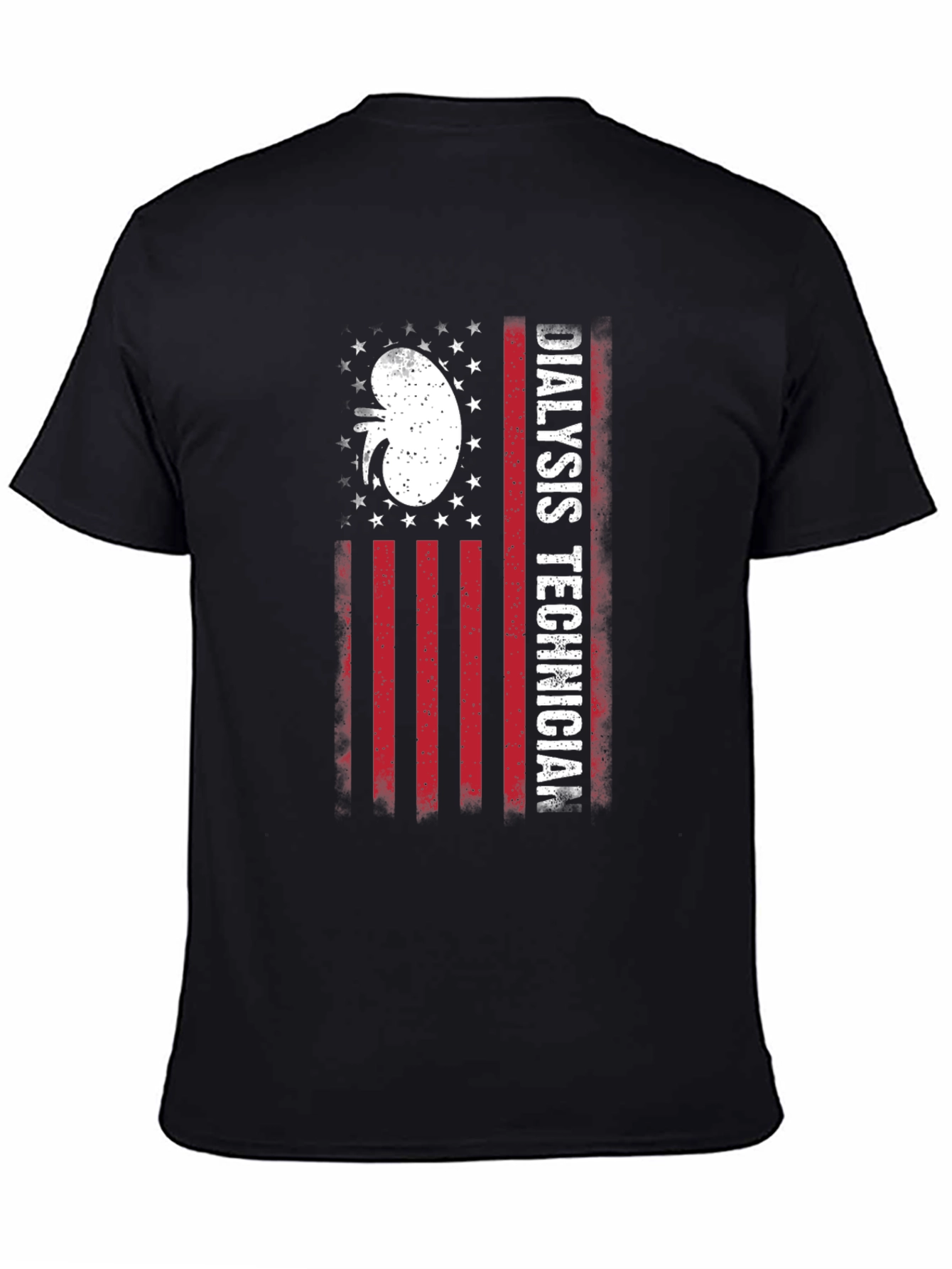 Dialysis Technician American Flag T-Shirt