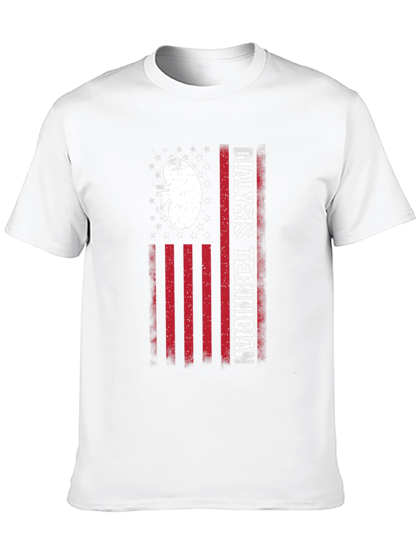 Dialysis Technician American Flag T-Shirt