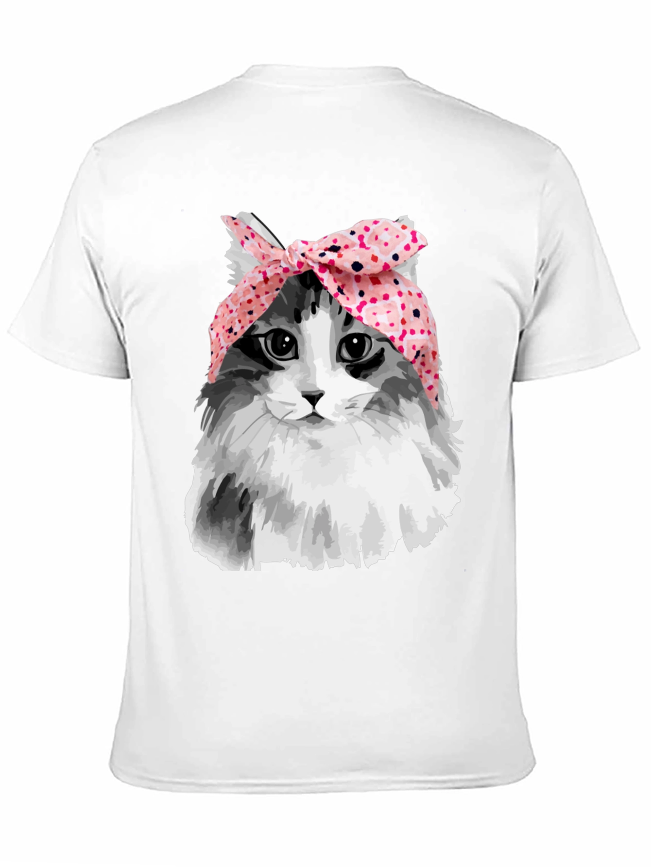 Cat with Headscarf T-Shirt - Unique Graphic Tee