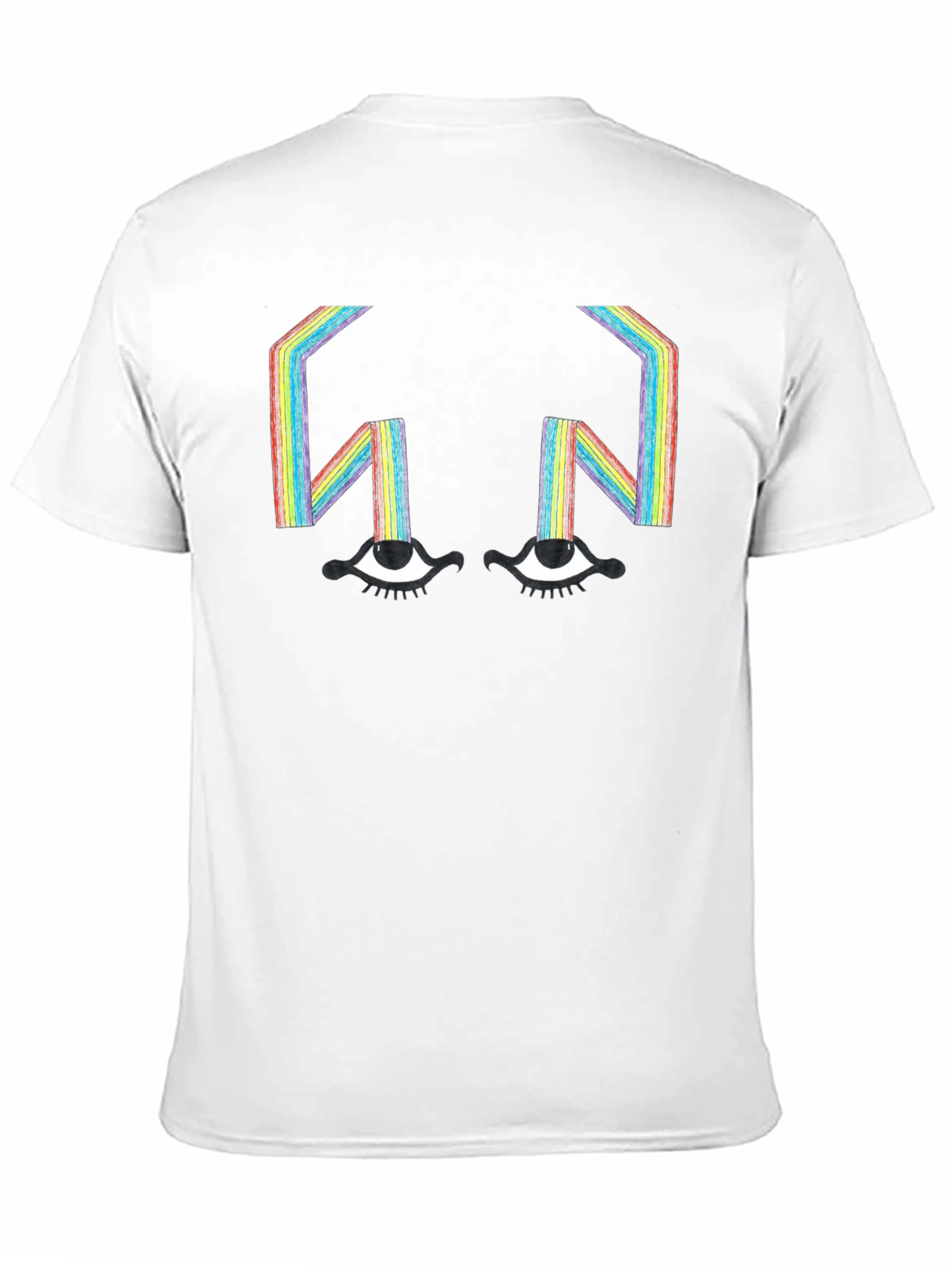 Rainbow Eyes T-Shirt - Unique Graphic Tee