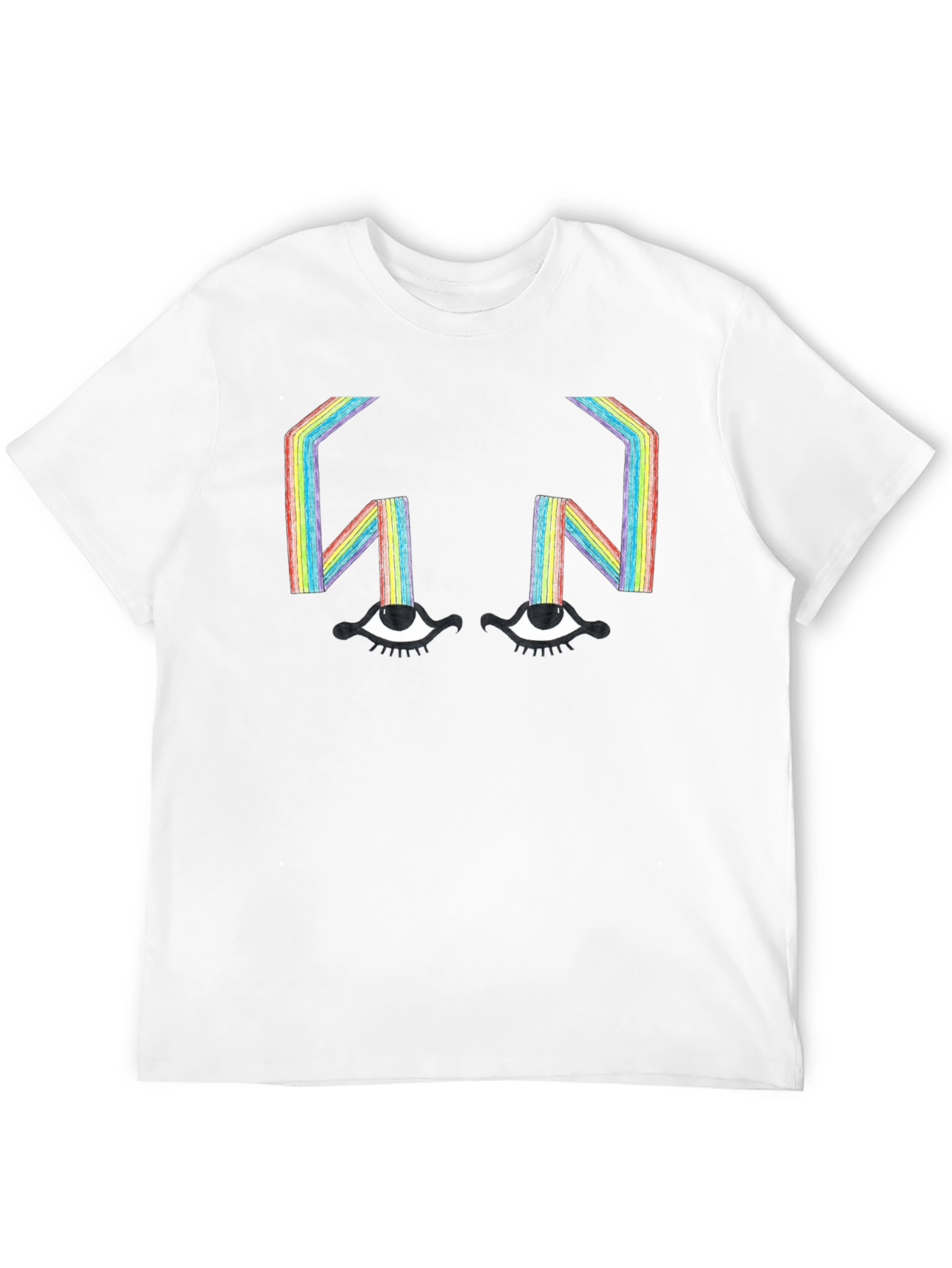 Rainbow Eyes T-Shirt - Unique Graphic Tee