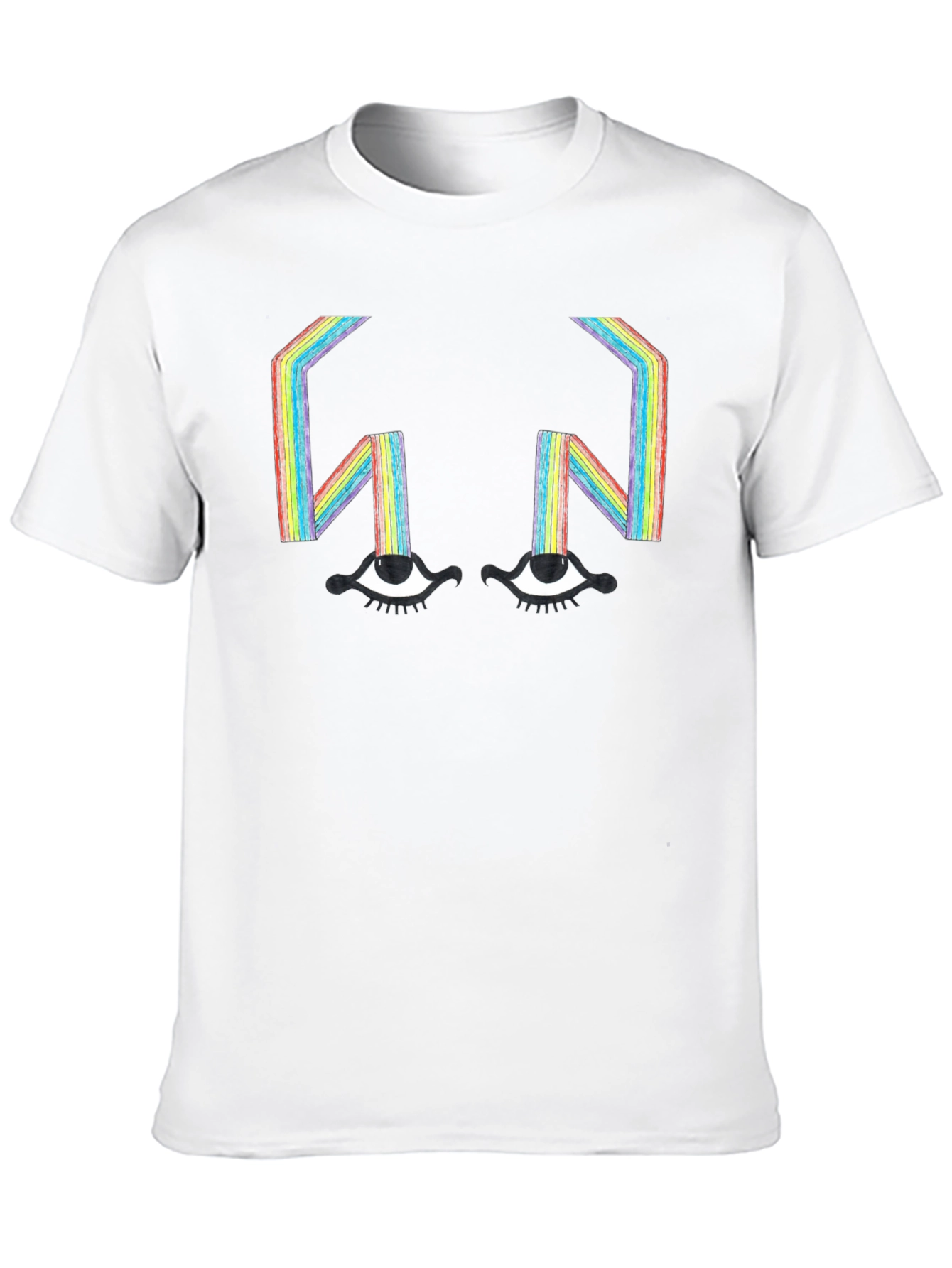 Rainbow Eyes T-Shirt - Unique Graphic Tee
