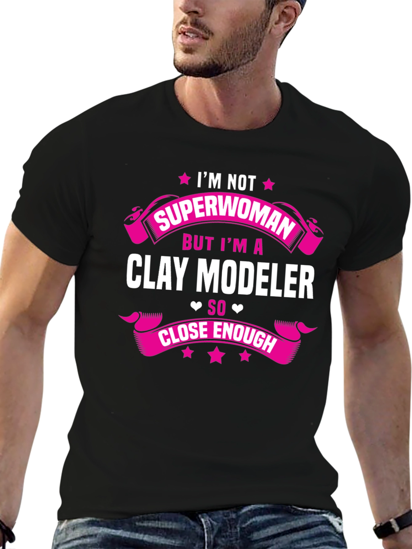 Clay Modeler T-Shirt - Not Superwoman Tee