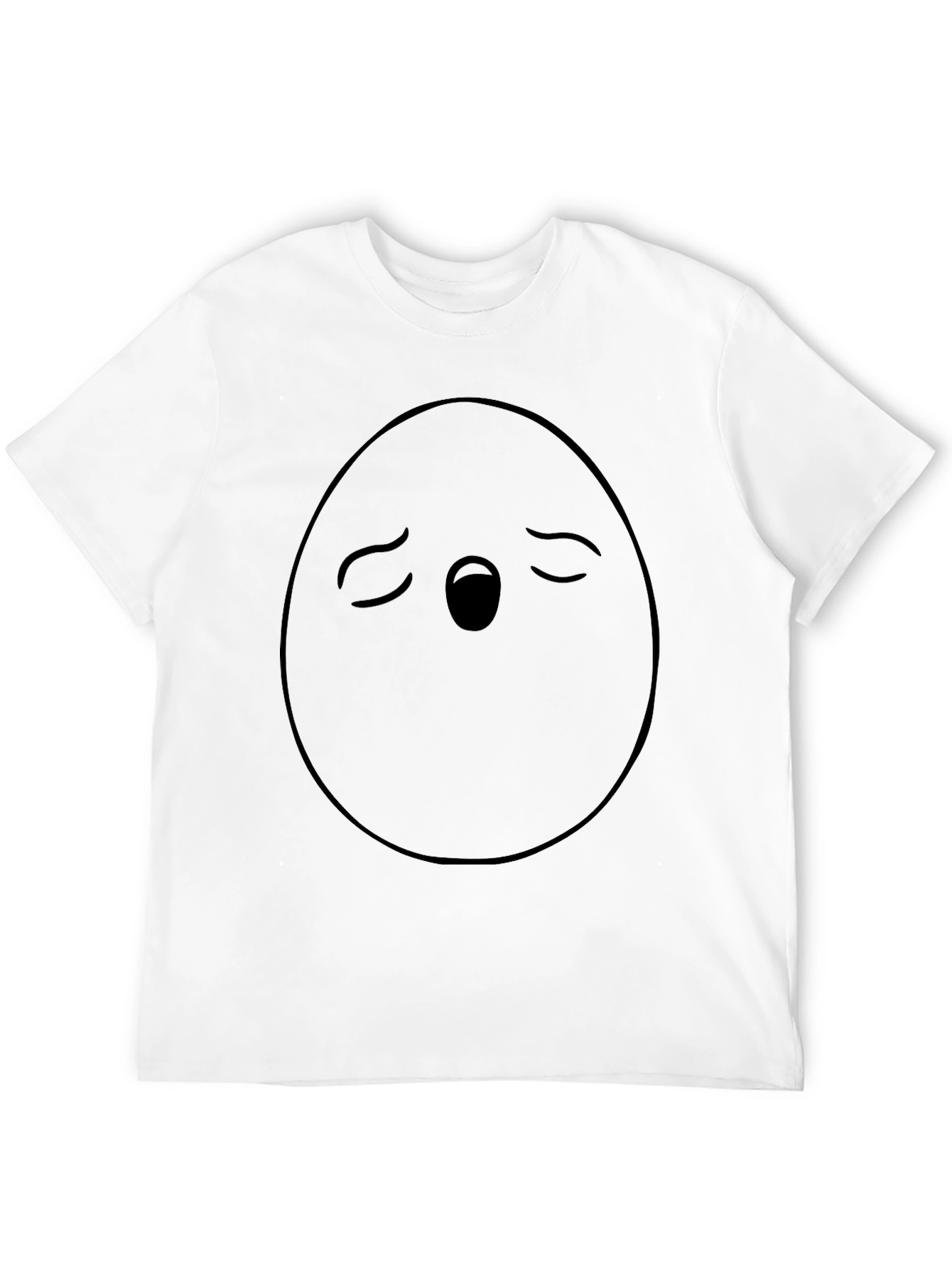 Funny Egg Face Graphic T-Shirt - Unisex