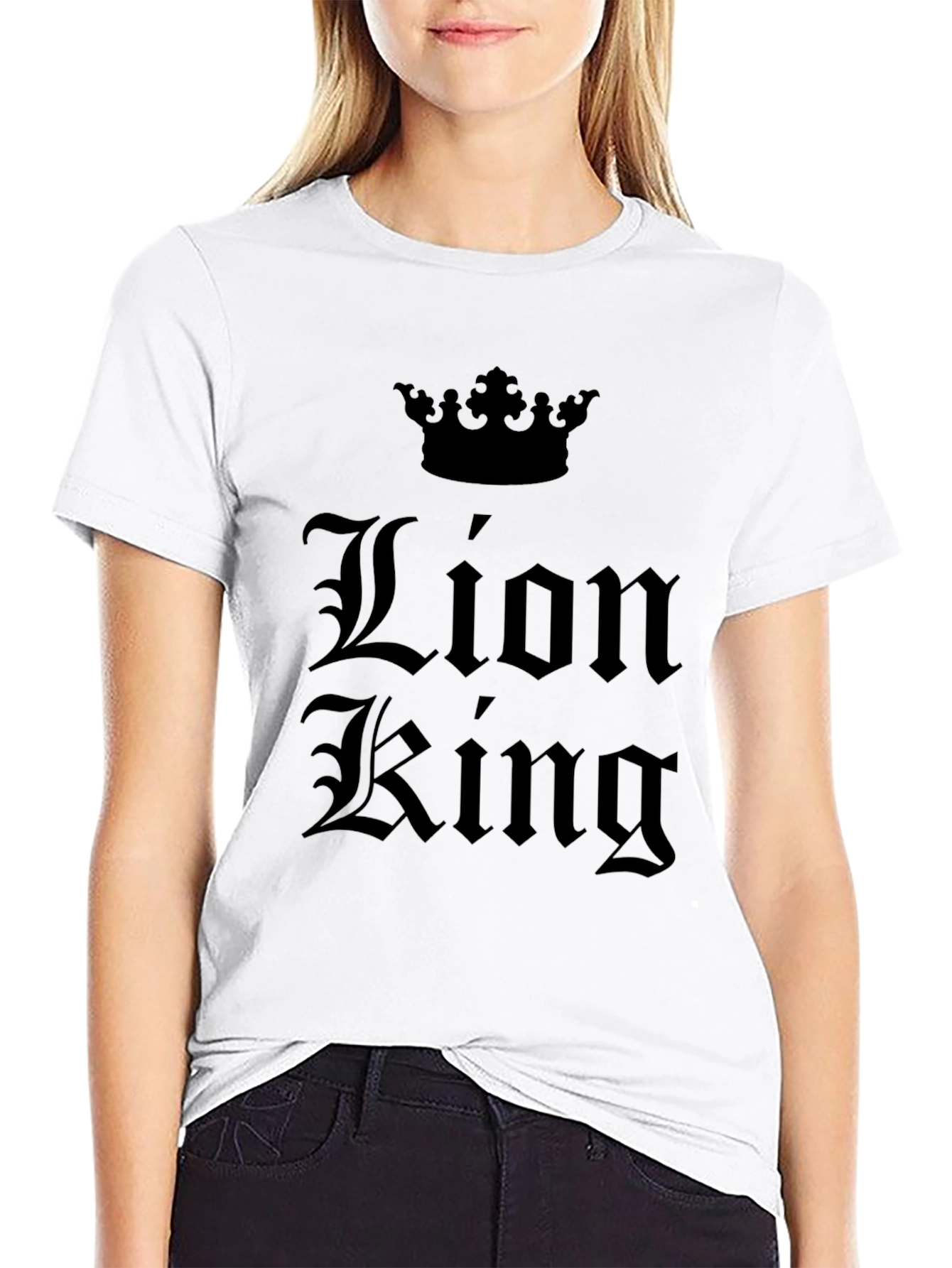 Lion King T-Shirt: Black Graphic Tee