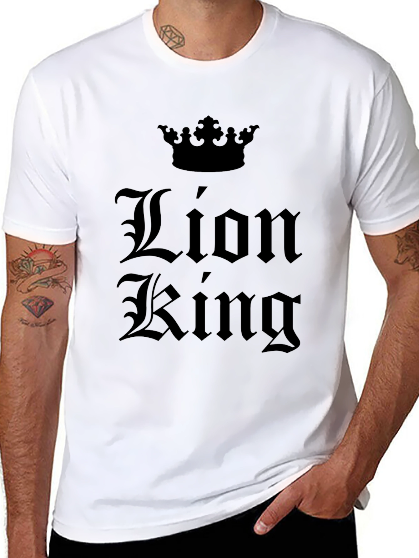 Lion King T-Shirt: Black Graphic Tee
