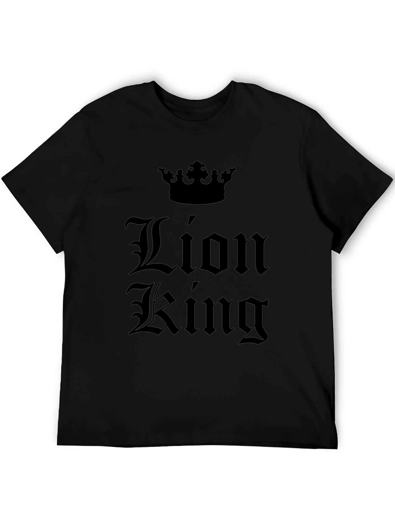Lion King T-Shirt: Black Graphic Tee