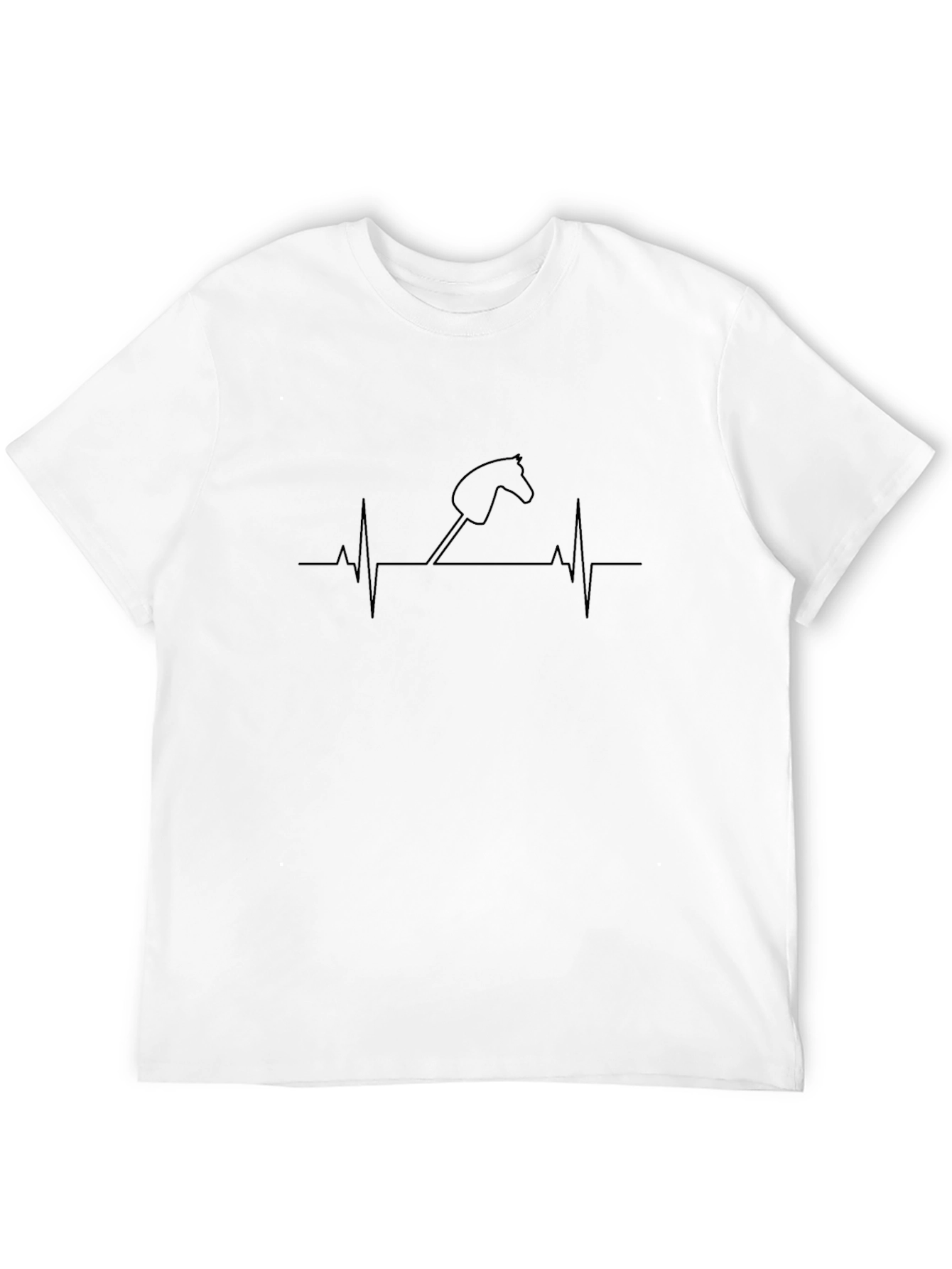 Hobby Horse Heartbeat Graphic Tee - Black