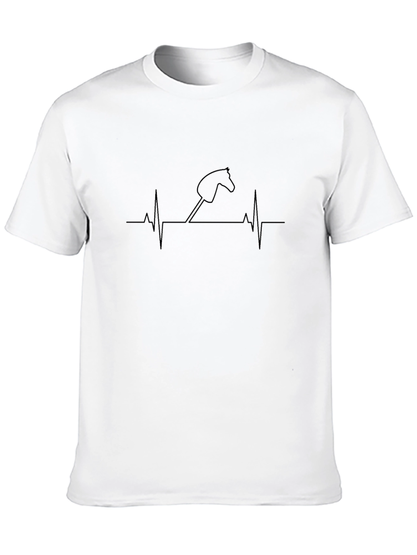 Hobby Horse Heartbeat Graphic Tee - Black