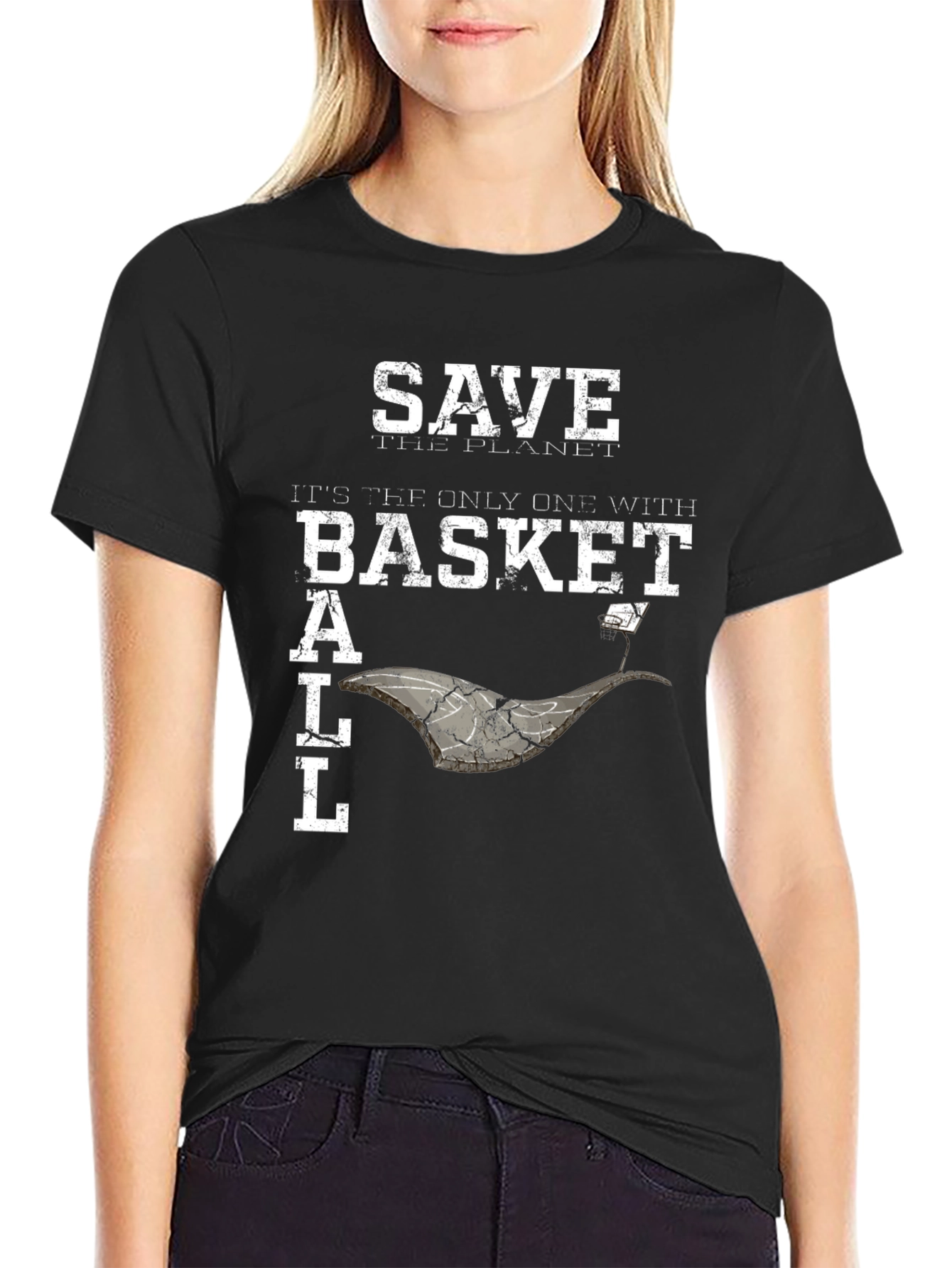 Save the Planet Basketball Graphic Tee