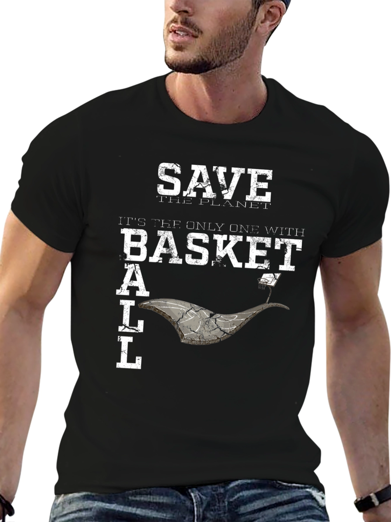 Save the Planet Basketball Graphic Tee