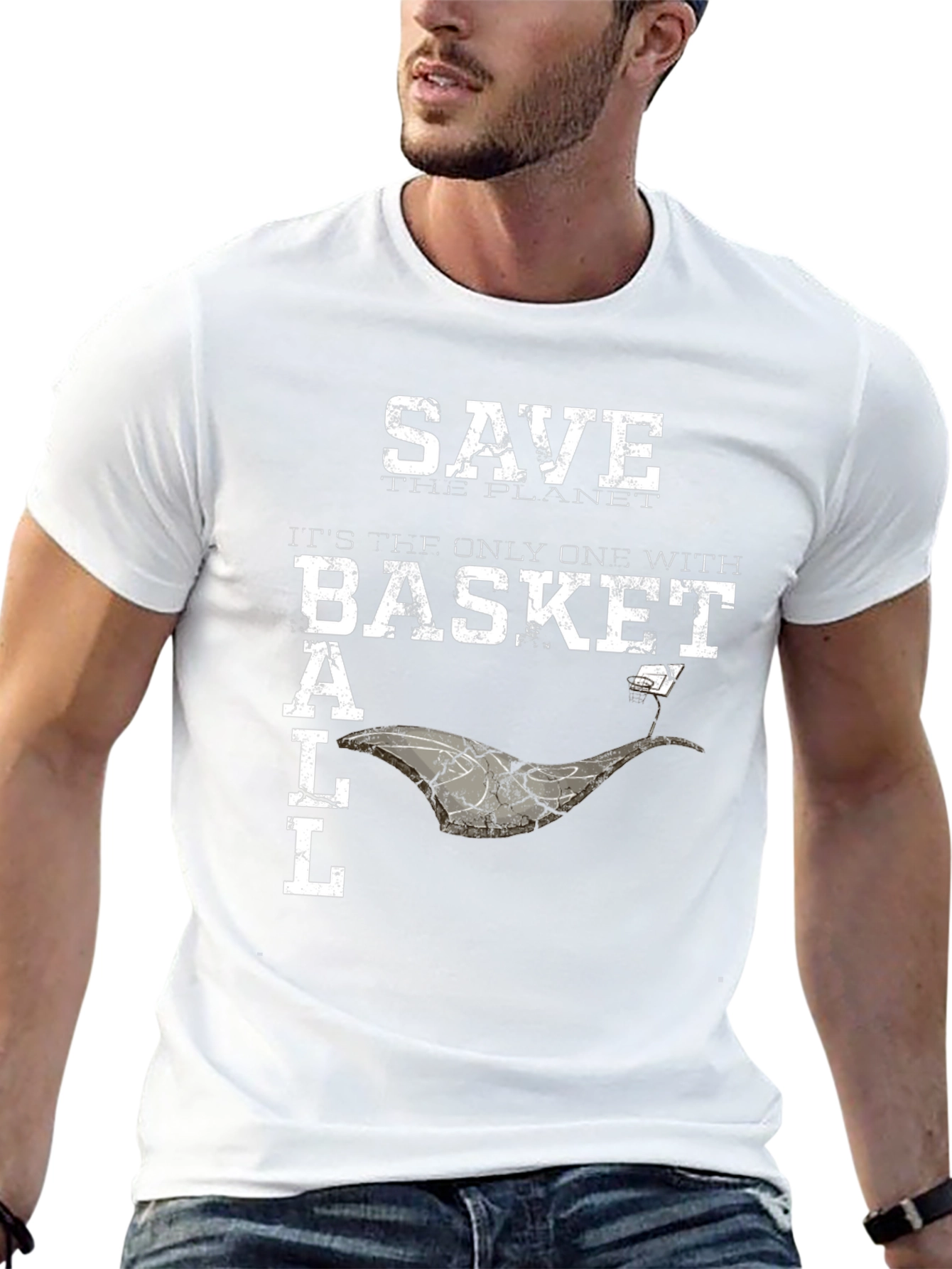 Save the Planet Basketball Graphic Tee