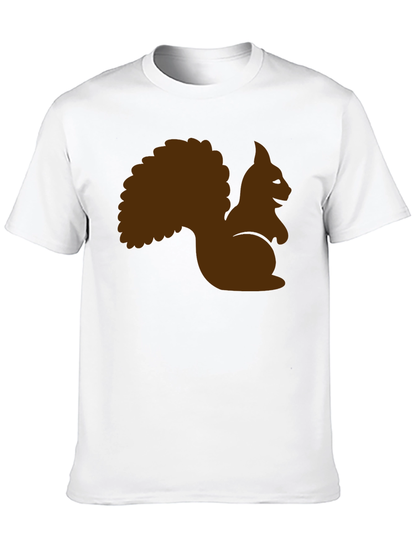 Squirrel Graphic Tee - Black Cotton T-Shirt