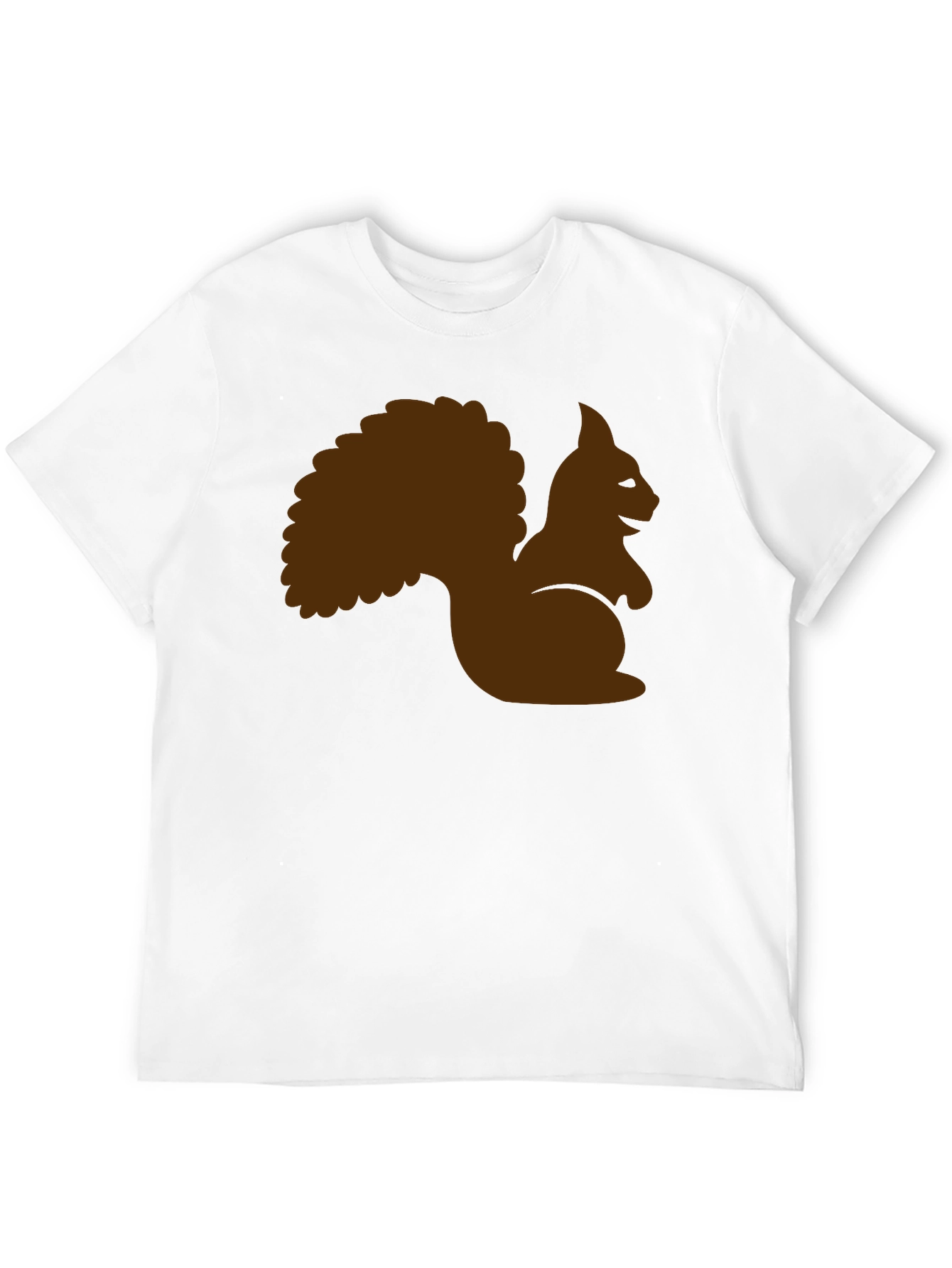 Squirrel Graphic Tee - Black Cotton T-Shirt