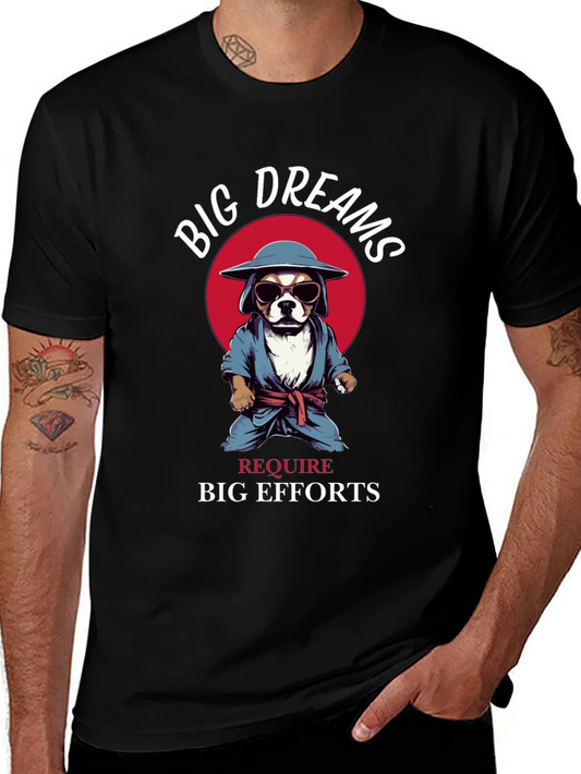 Big Dreams Dog Graphic T-Shirt